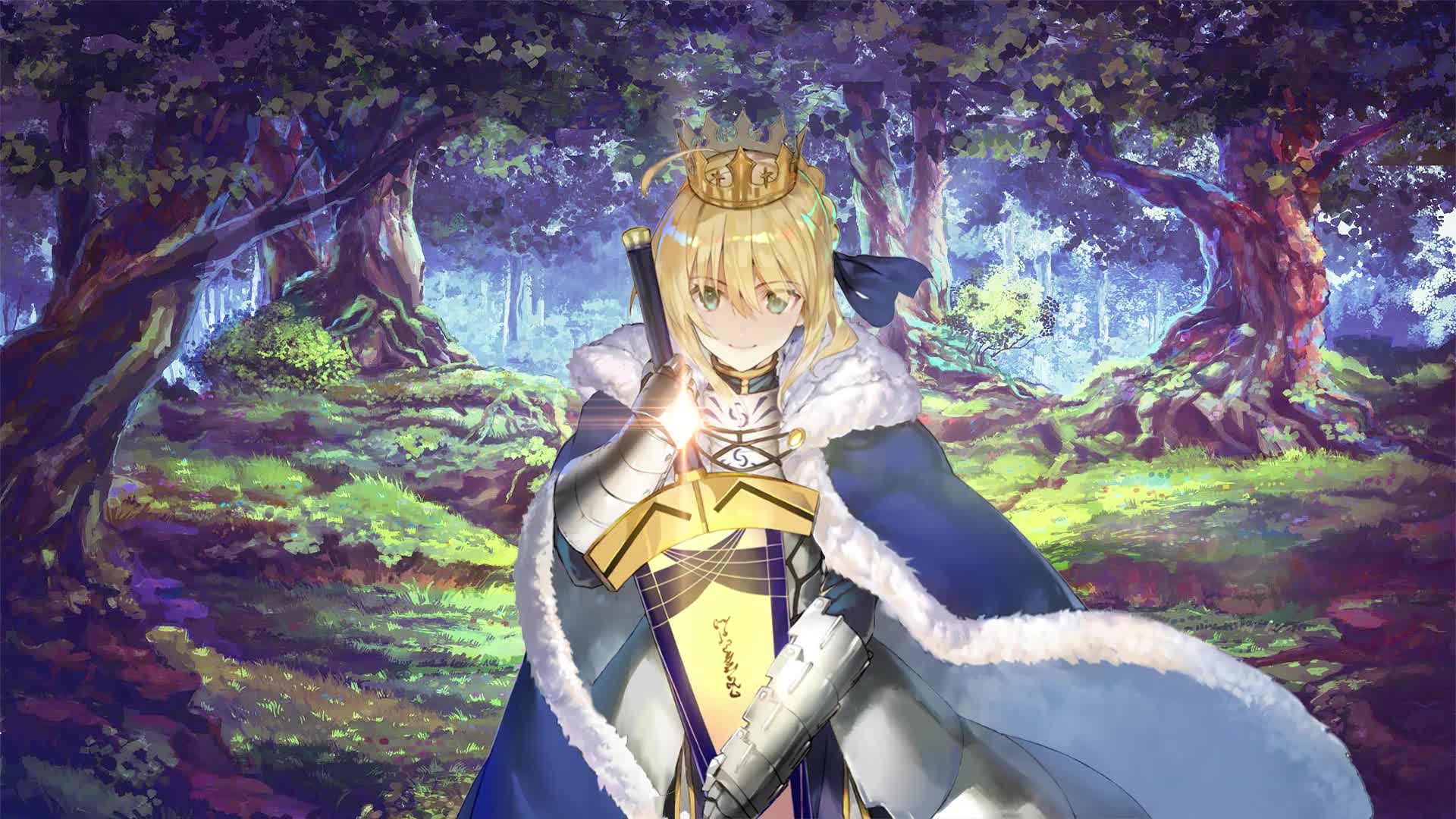 Fate Saber Alturia Pendragon Live Wallpaper