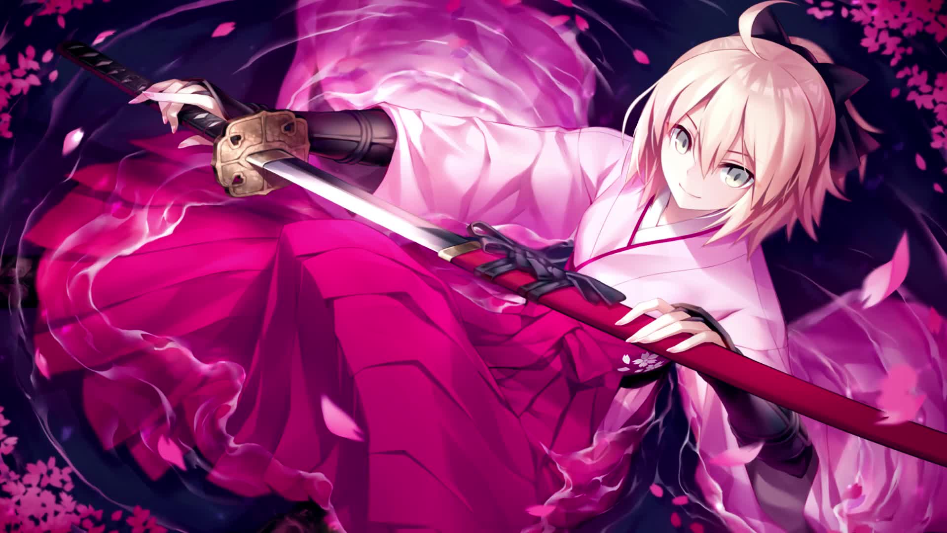 Fate Sakura Saber Anime Live Wallpaper