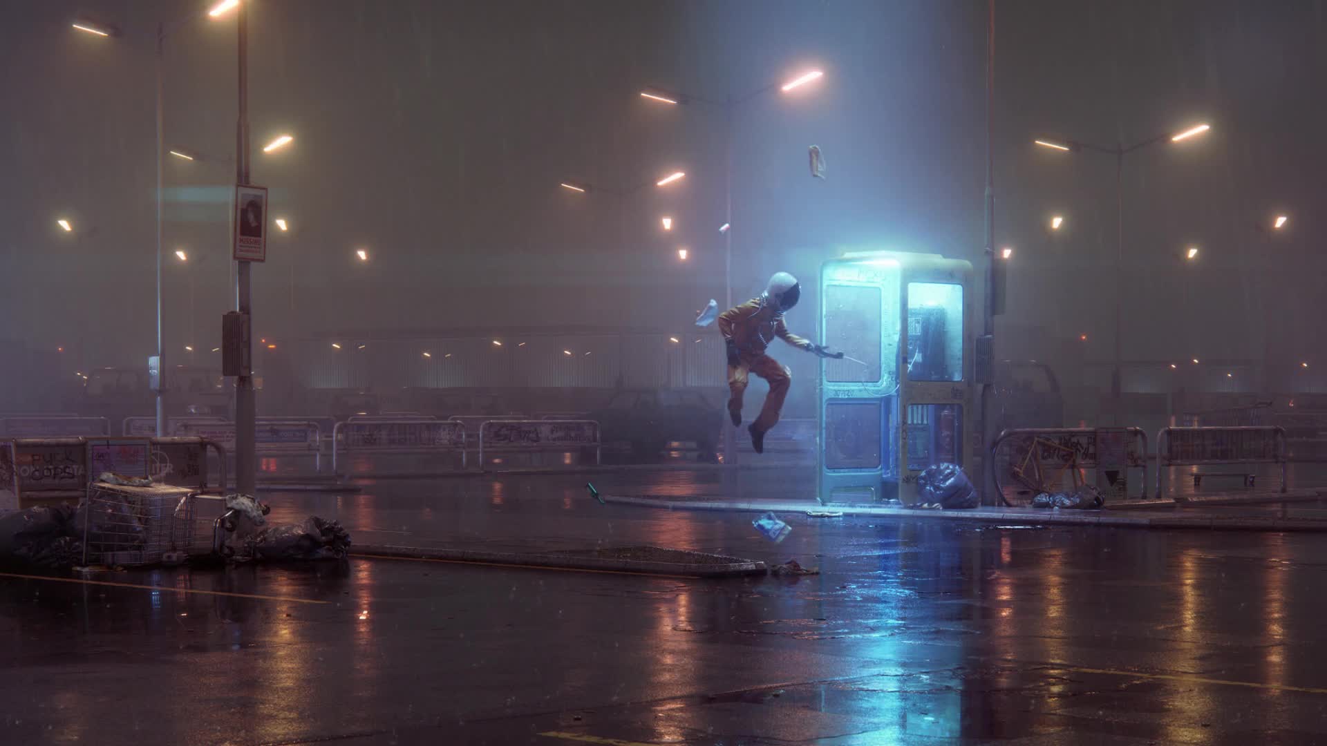 Astronaut Floating HD Live Wallpaper