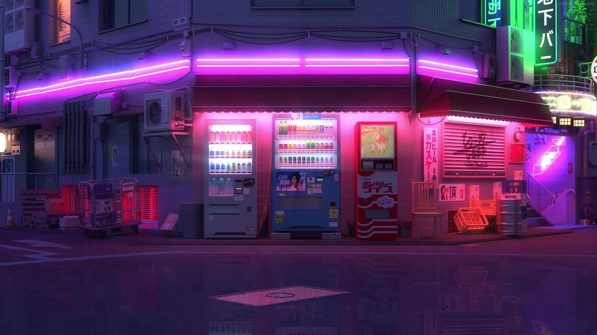 Lofi Vending Machines Live Wallpaper