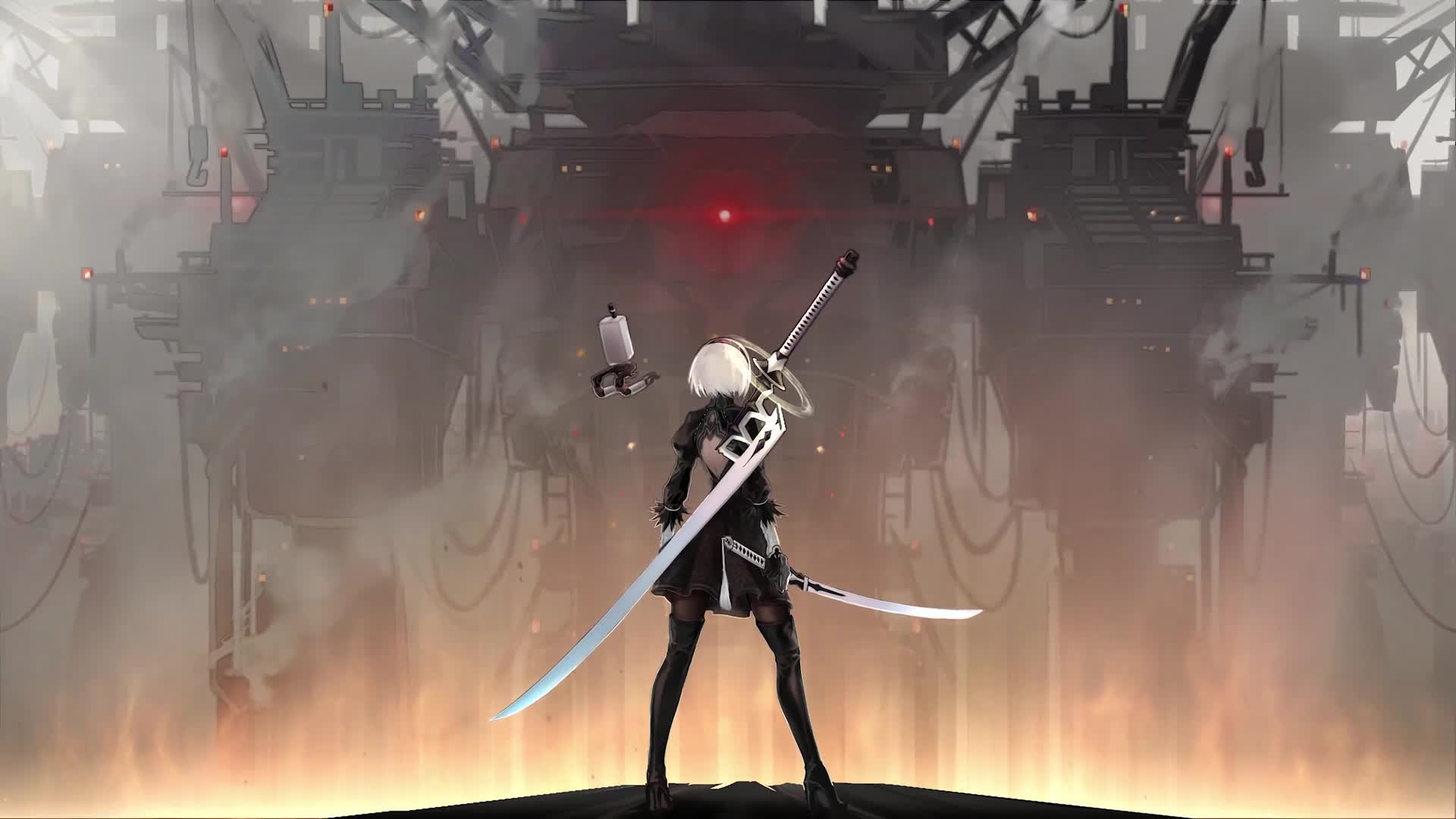 Nier Automata Long Sword Live Wallpaper