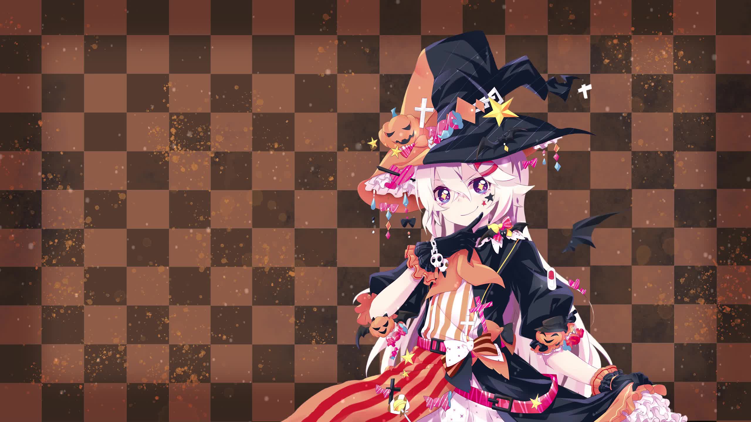 Anime Halloween Witch Live Wallpaper