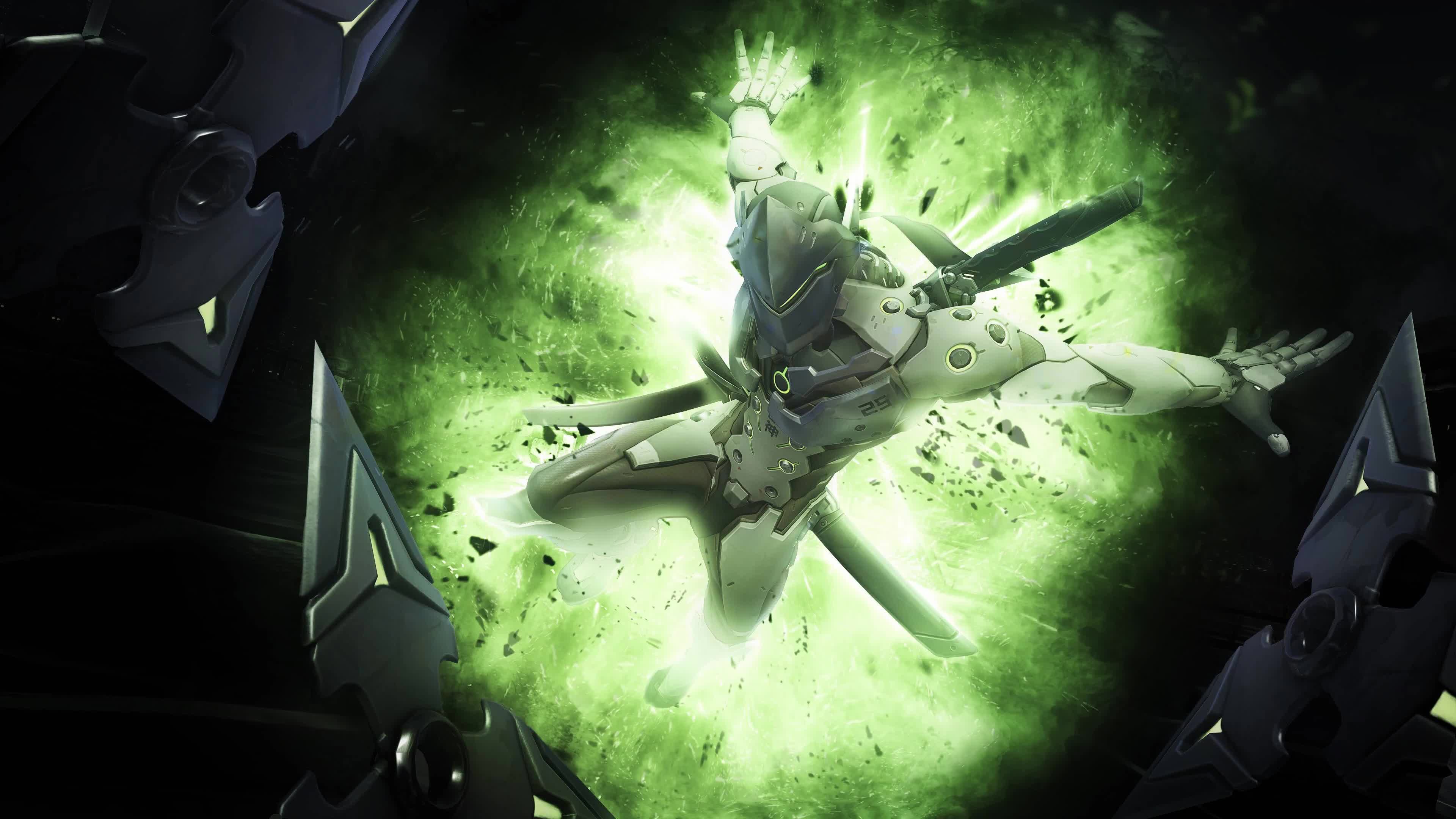 Genji  Overwatch  4K  Live  Desktop  Wallpaper