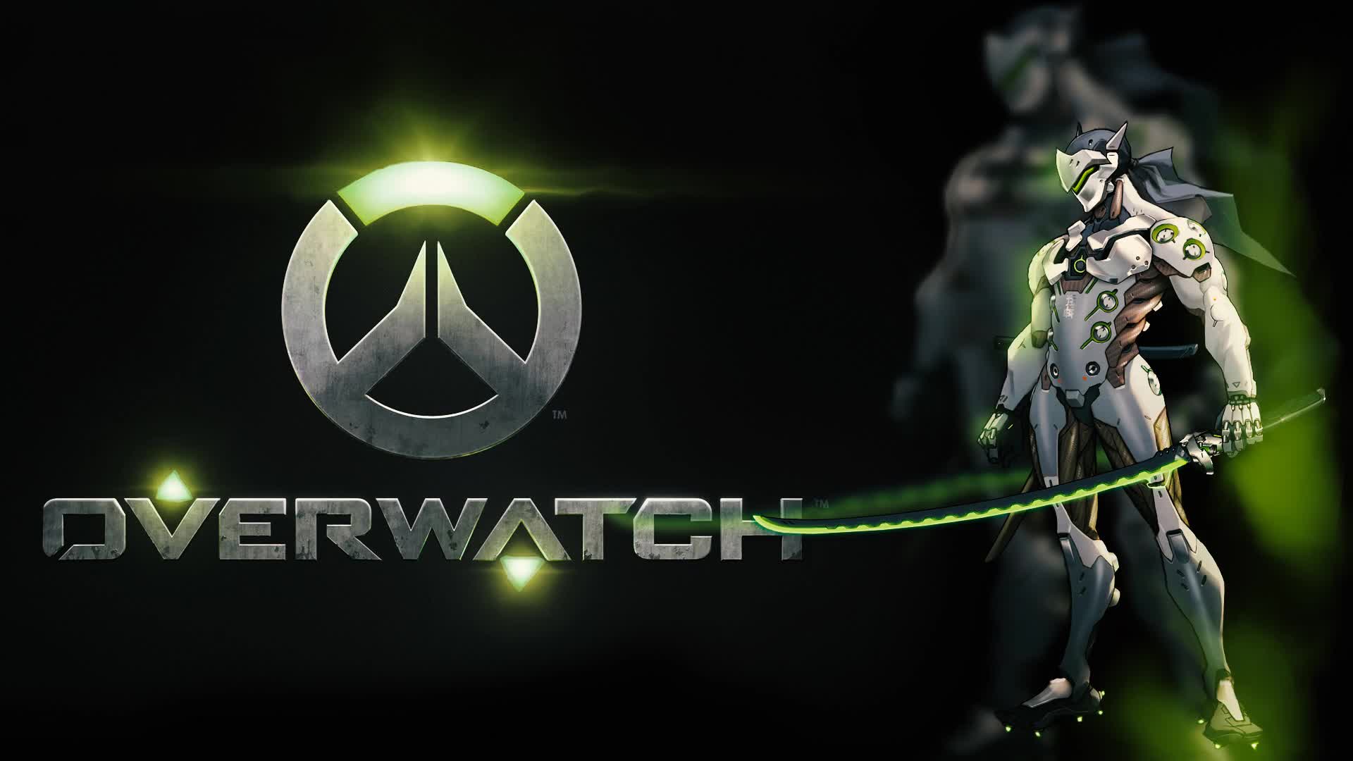Genji  Overwatch  Green  Smoke  Live  Wallpaper