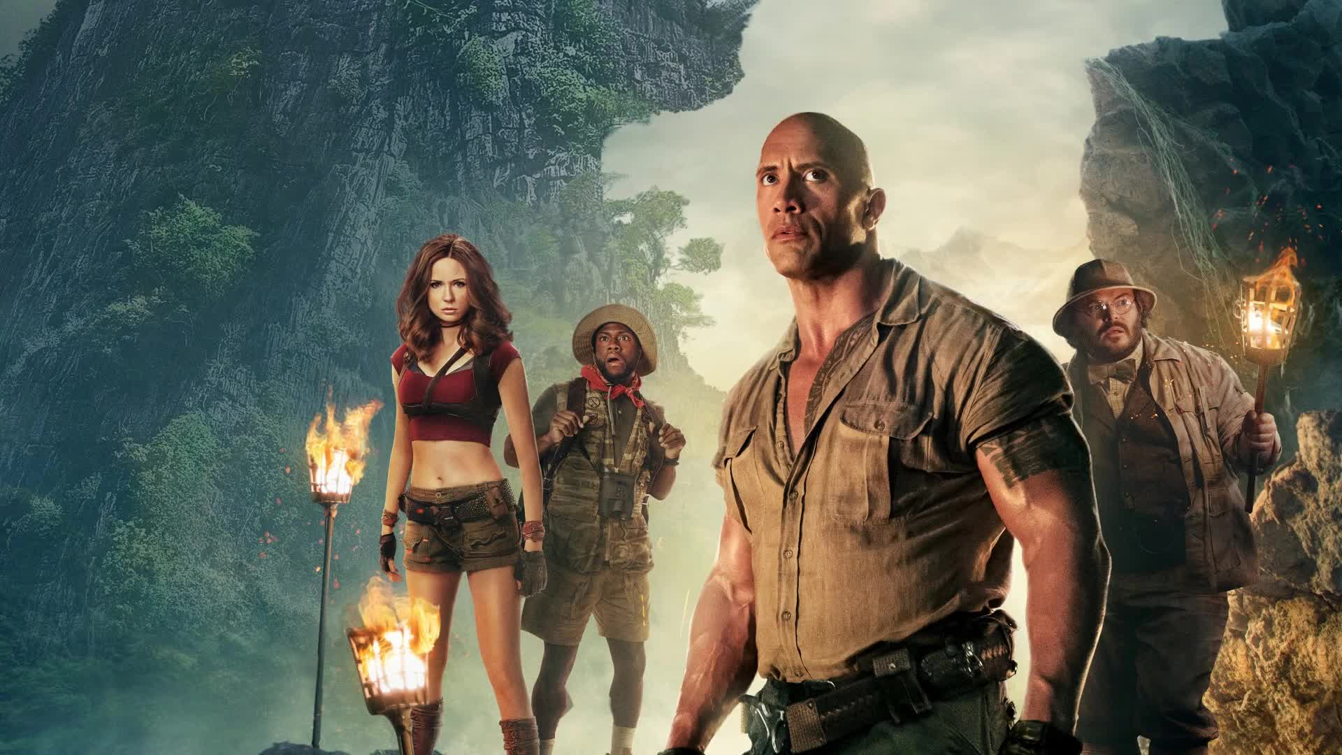 Jumanji  Welcom  To  The  Jungle  Karen  Gillan  Kevin  Hart  Live  Wallpaper