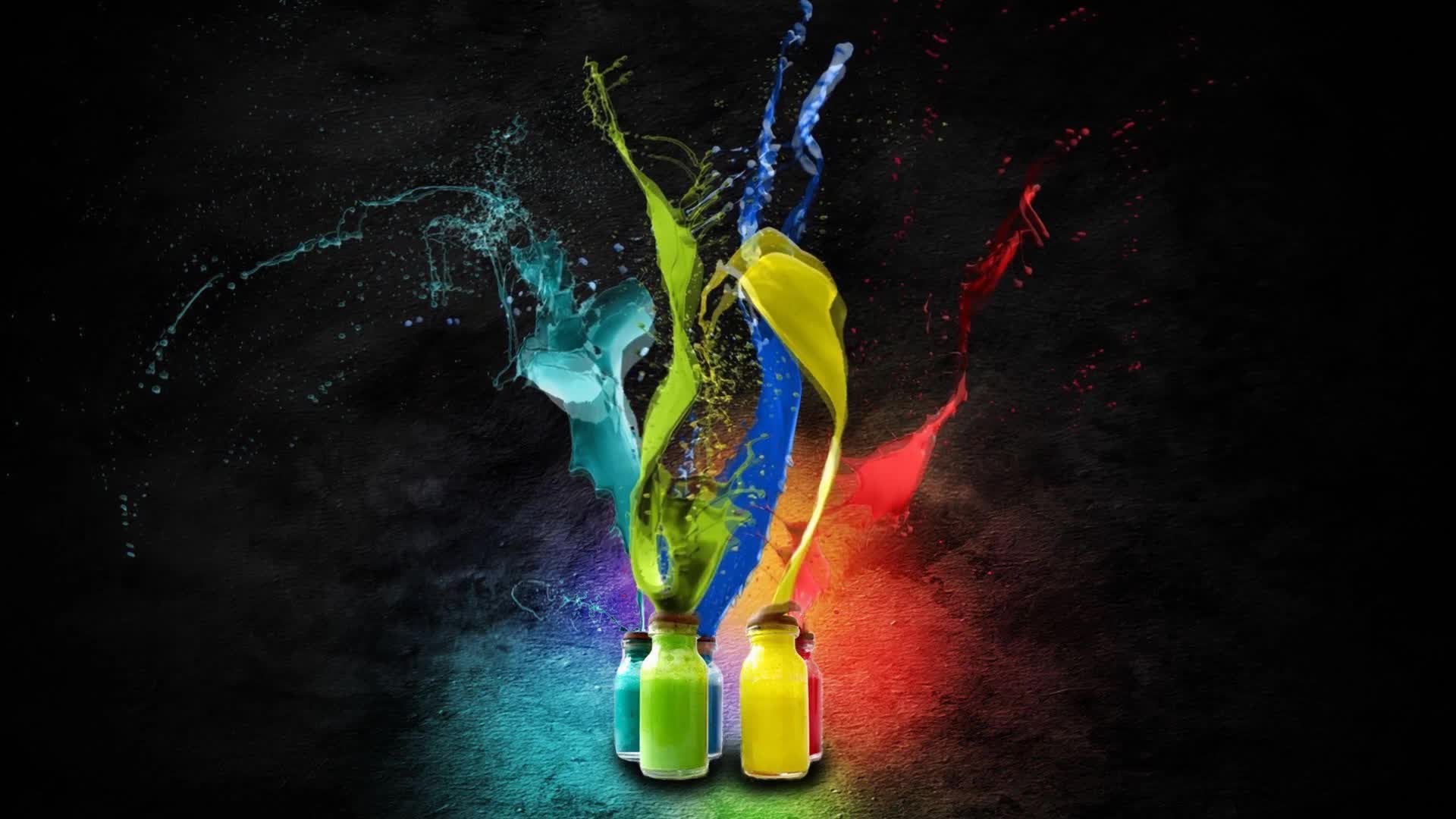 Colors  Ink  Explosion  Abstract  Live  Wallpaper