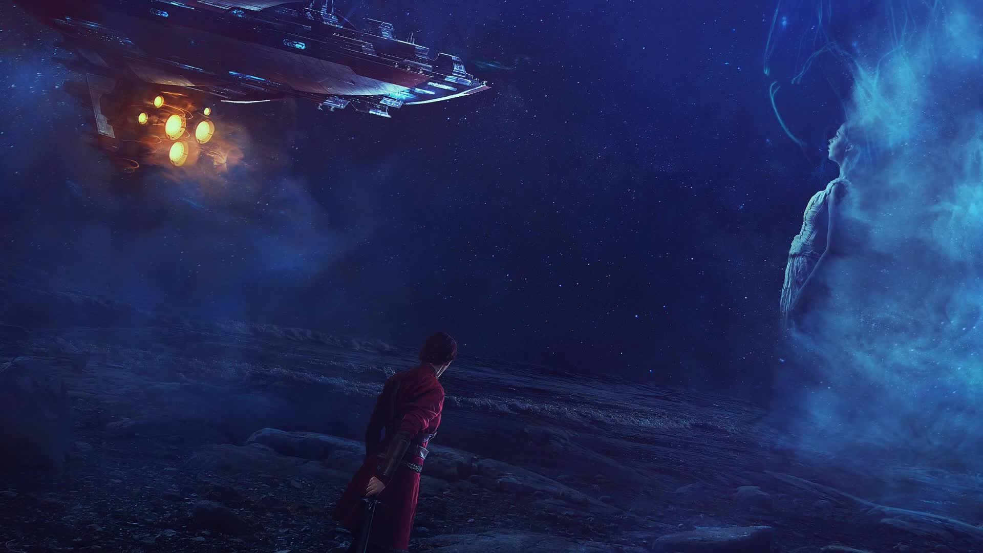 Dream  Surreal  Spaceship  Warrior  Live  Wallpaper