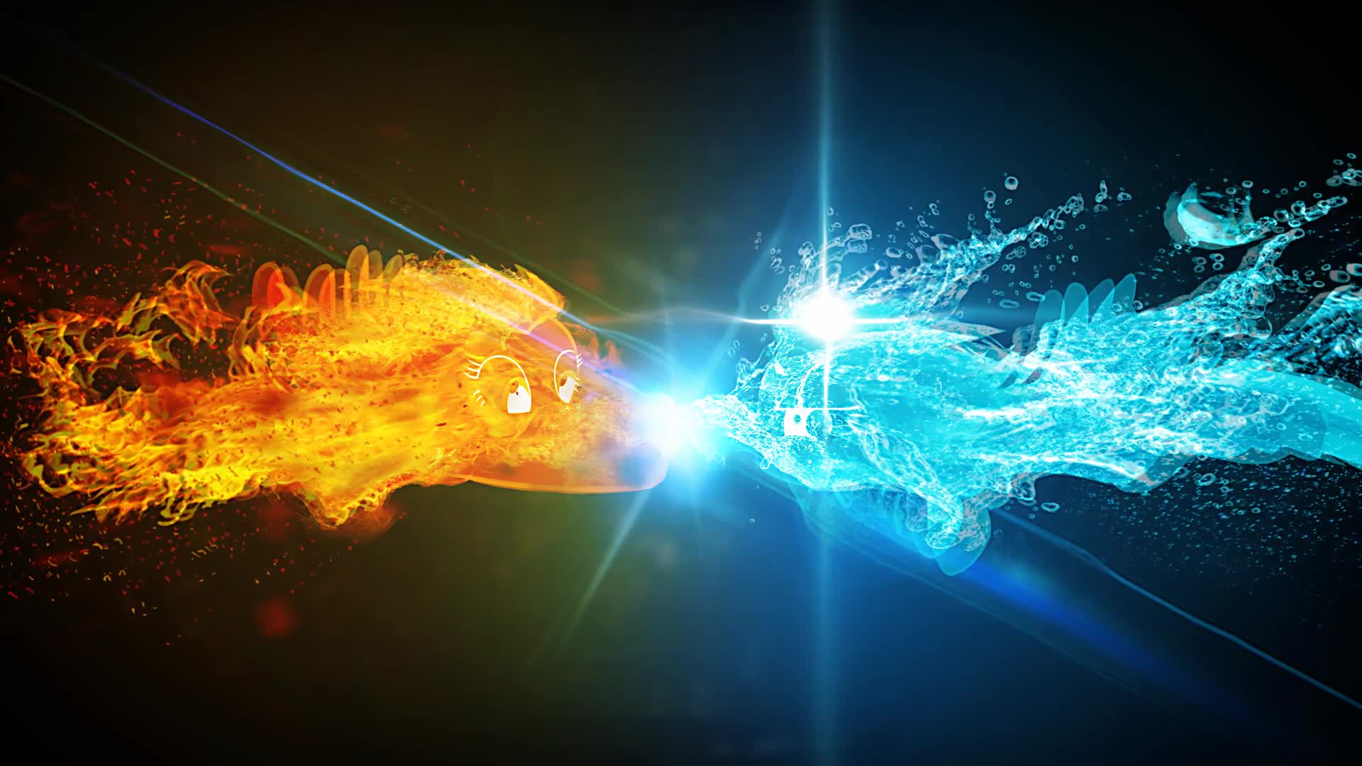 Fireboy  And  Watergirl  Live  Wallpaper