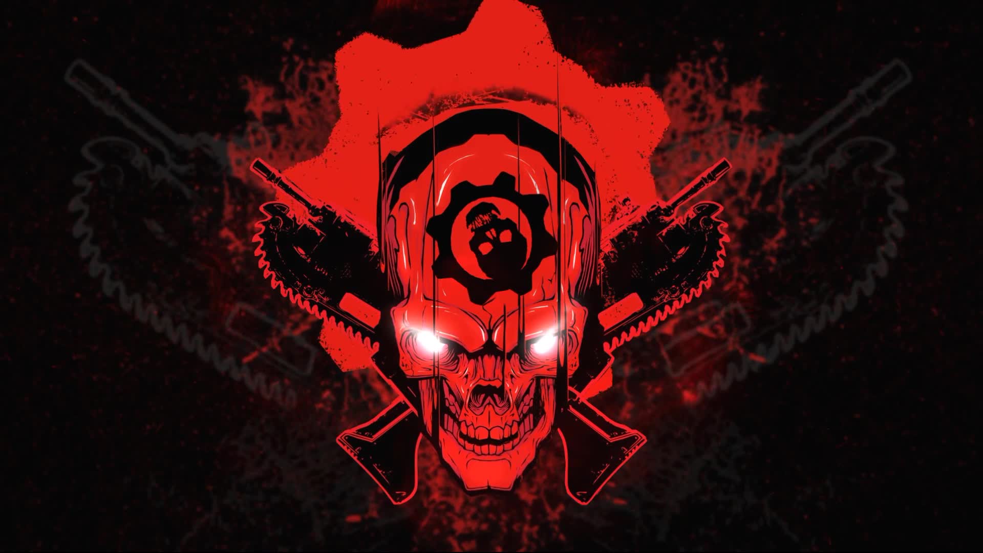 Gears  Of  War  Red  Skull  Live  Wallpaper