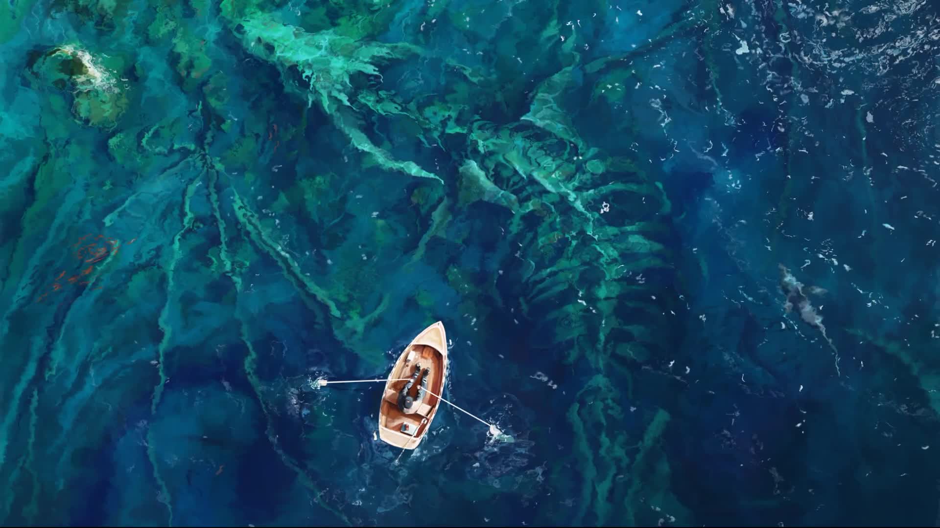 Lonely  Boat  Dragon  Bones  LIve  Wallpaper