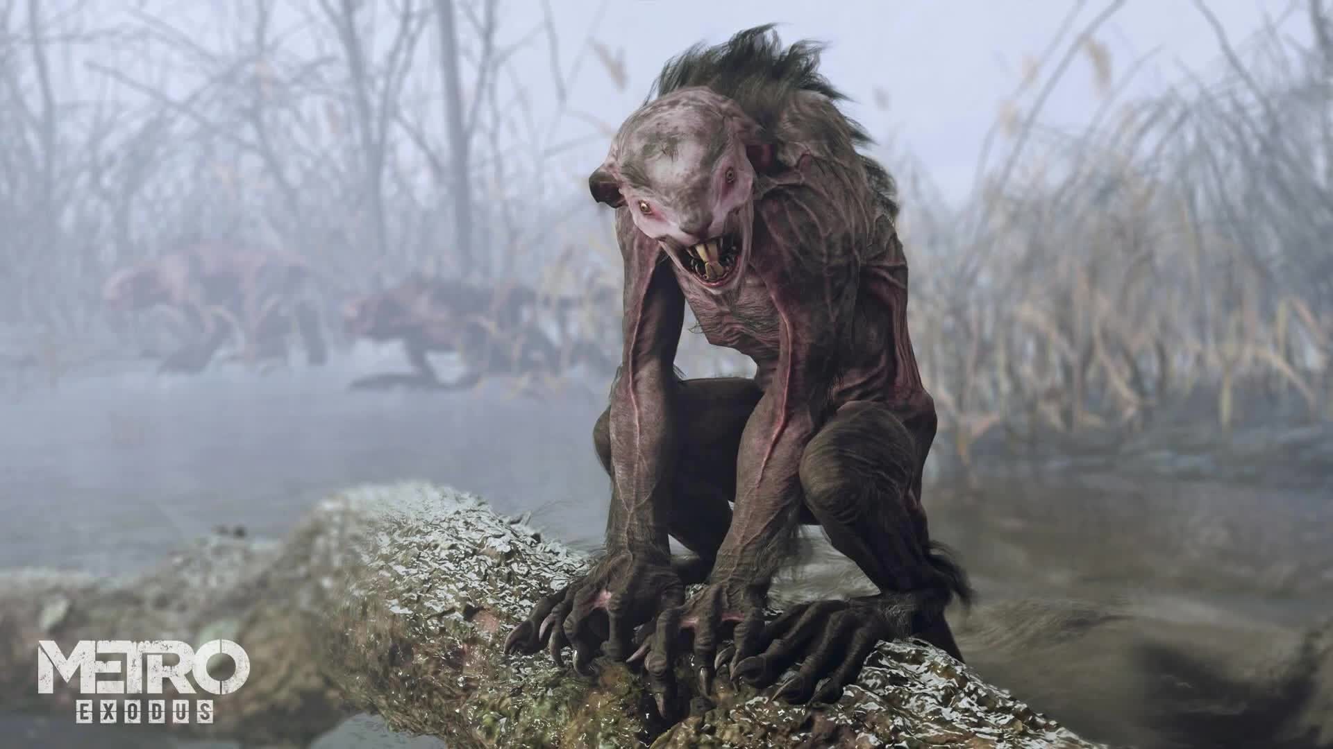 Metro  Exodus  Rat  Mutant  Swamp  Live  Wallpaper