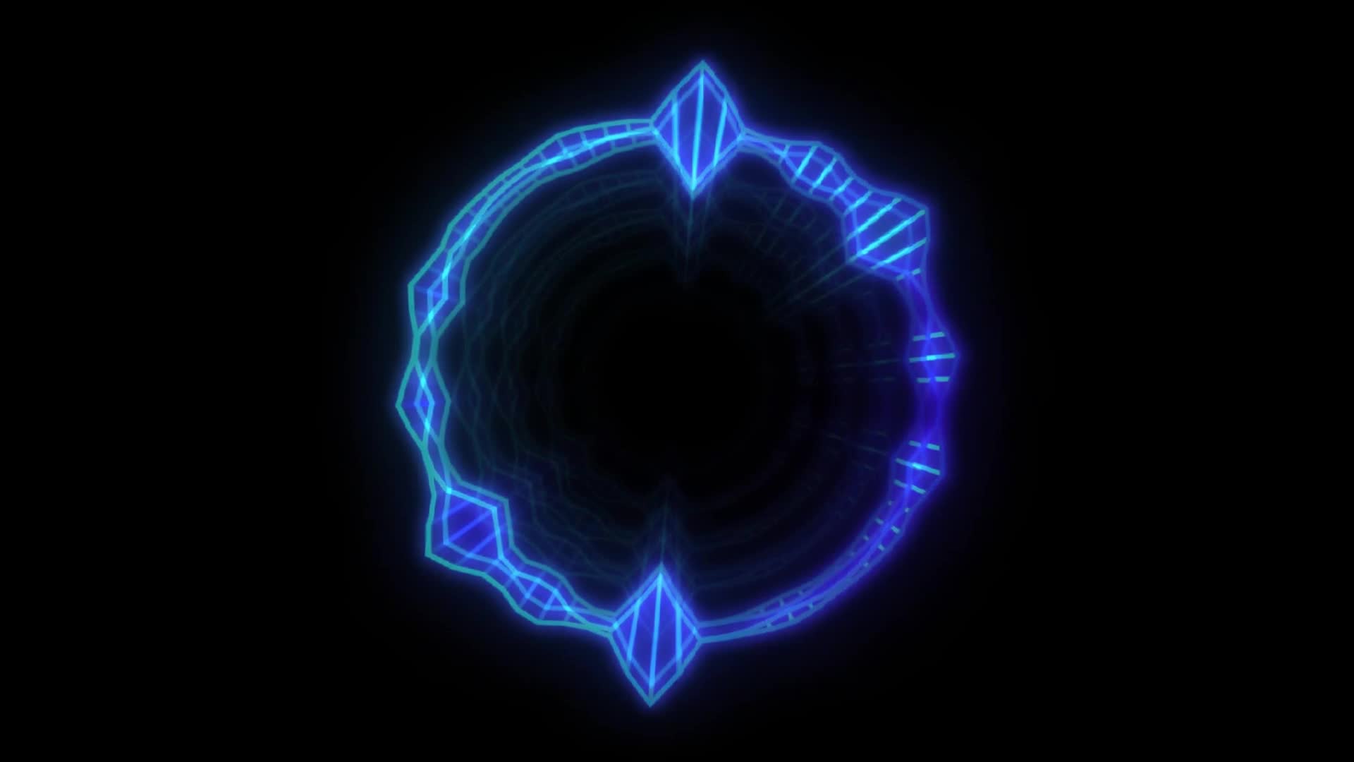 Abstract  Blue  Ring  Live  Wallpaper