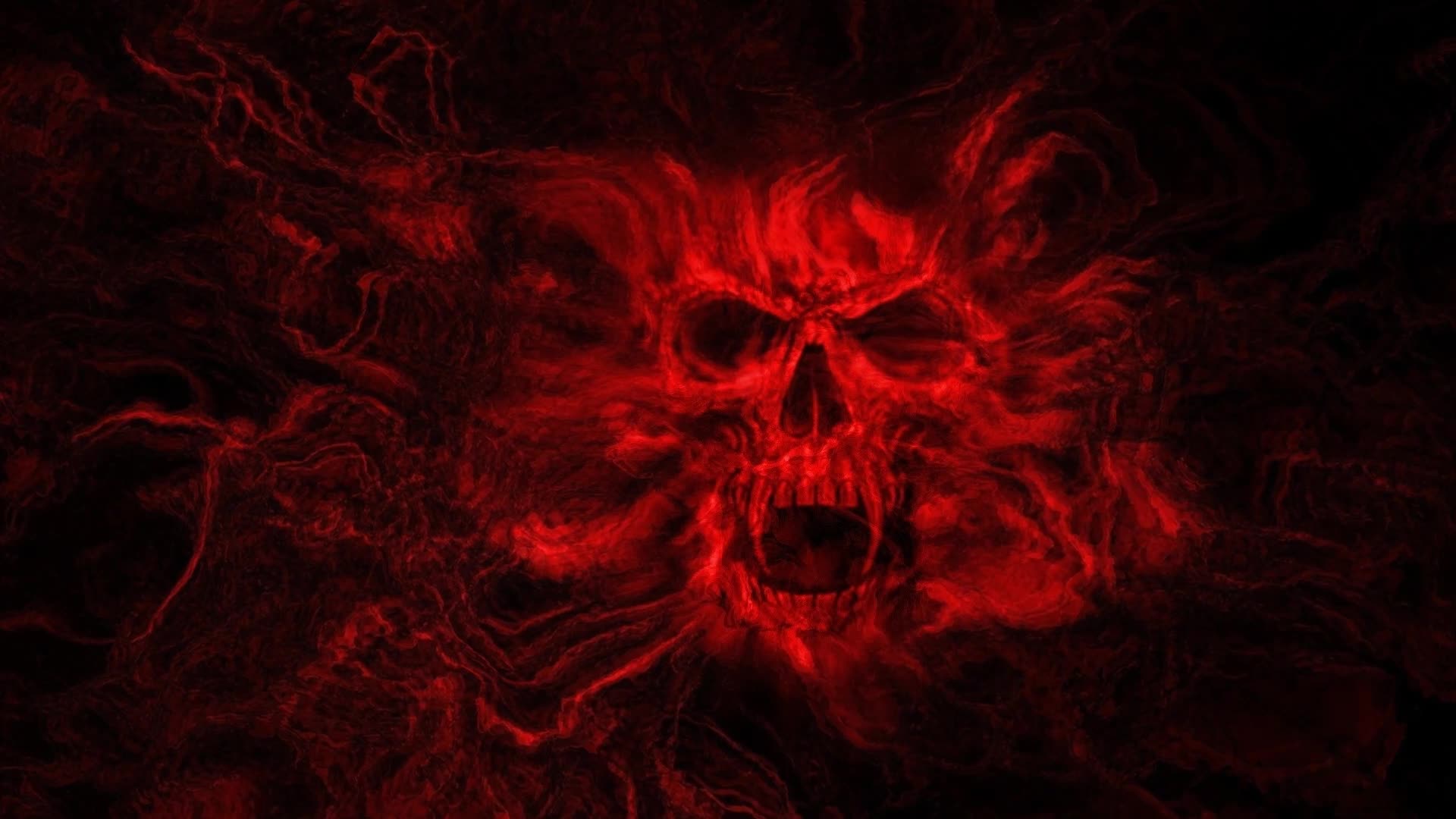 Bloody  Skull  Horror  Live  Wallpaper