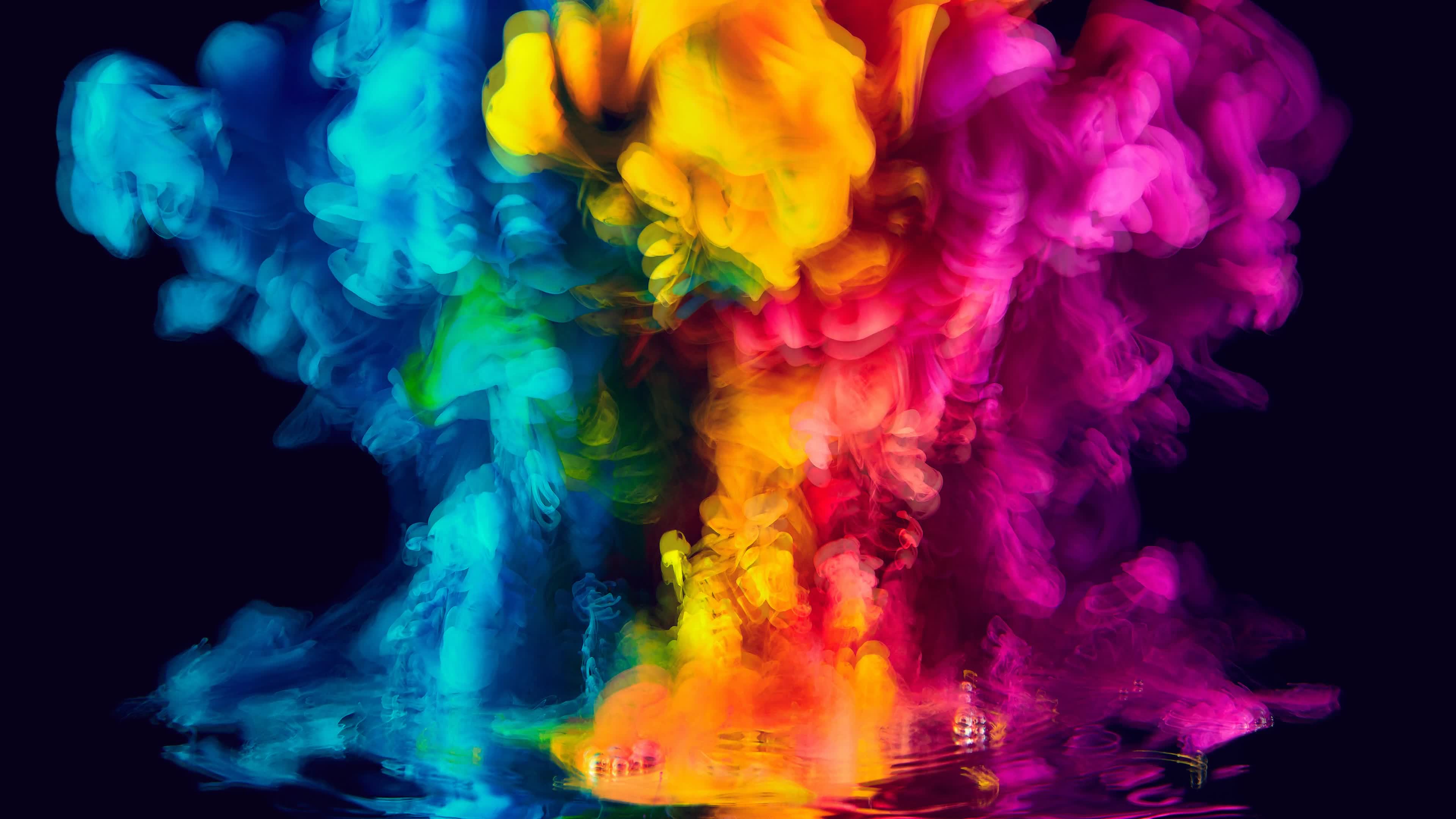 Cool  Colorful  Smoke  4K  Live  Wallpaper