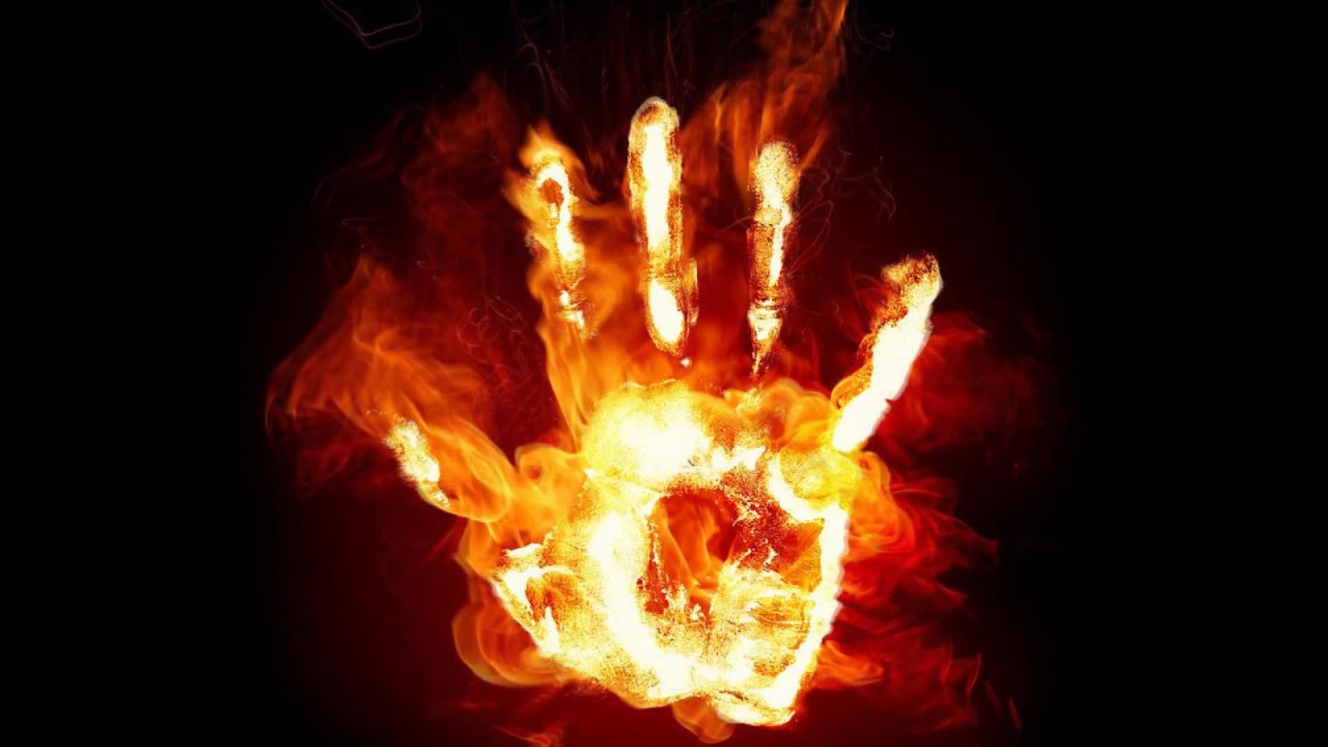 Fire  Hand  Fantasy  Livev  Wallpaper