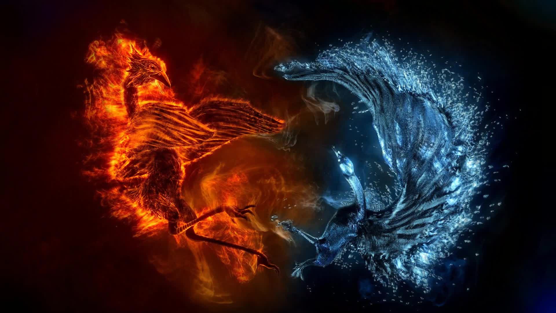 Ice  And  Flame  Live  Wallpaper