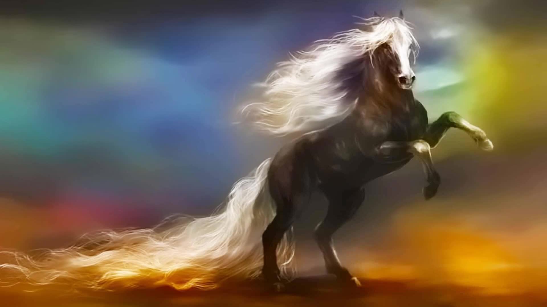 Beautiful Horse Artwork Live Wallpaper