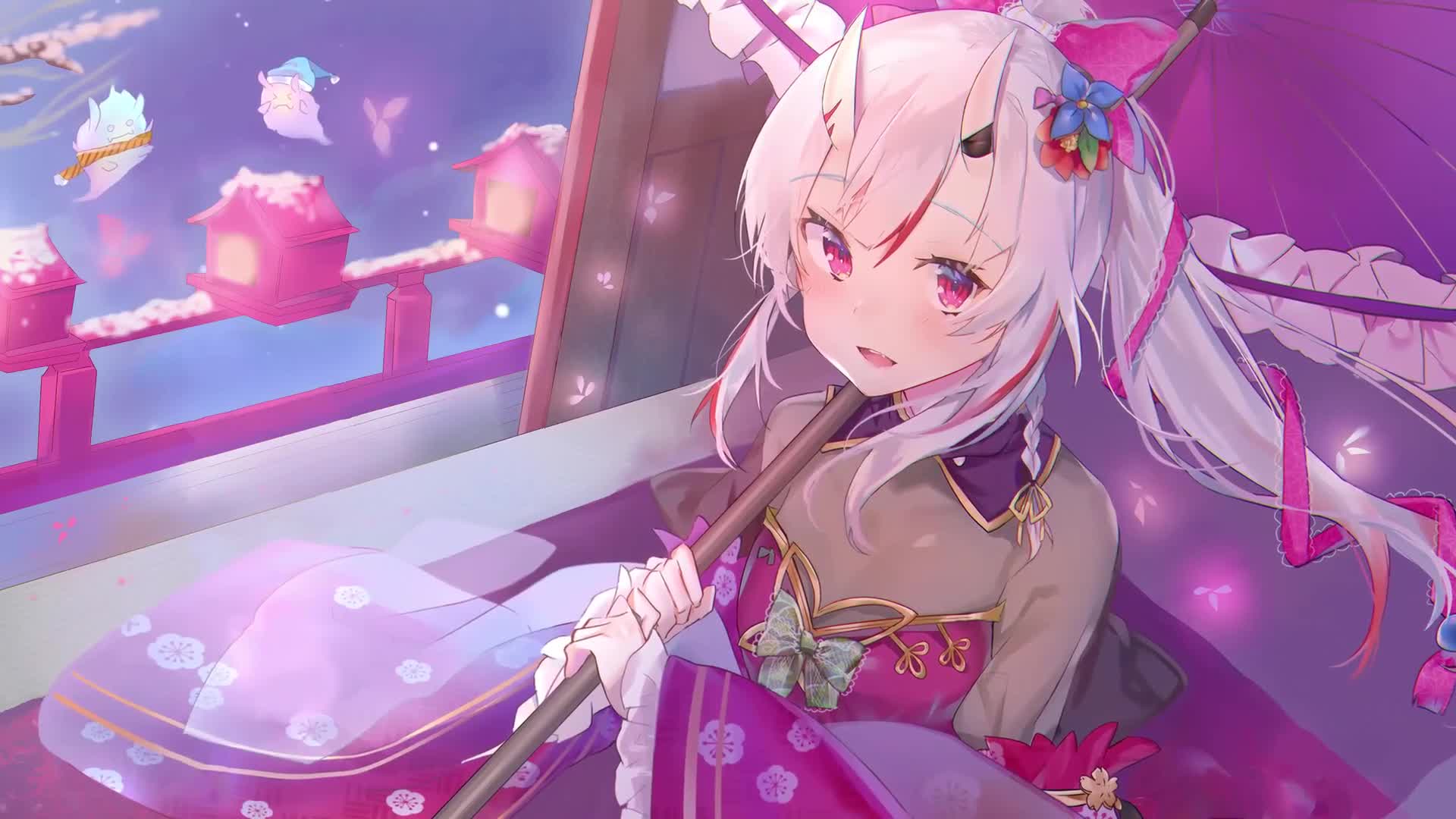 Nakiri Ayame 60Fps Anime Live Wallpaper