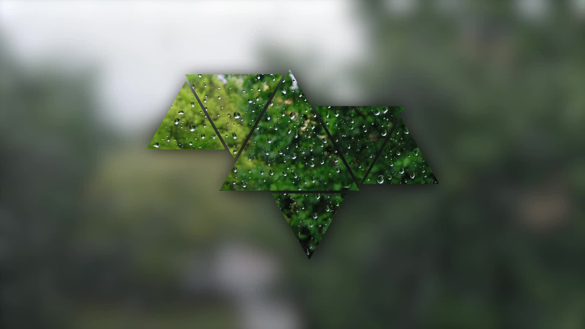 Modern Triangle Rain Live Wallpaper