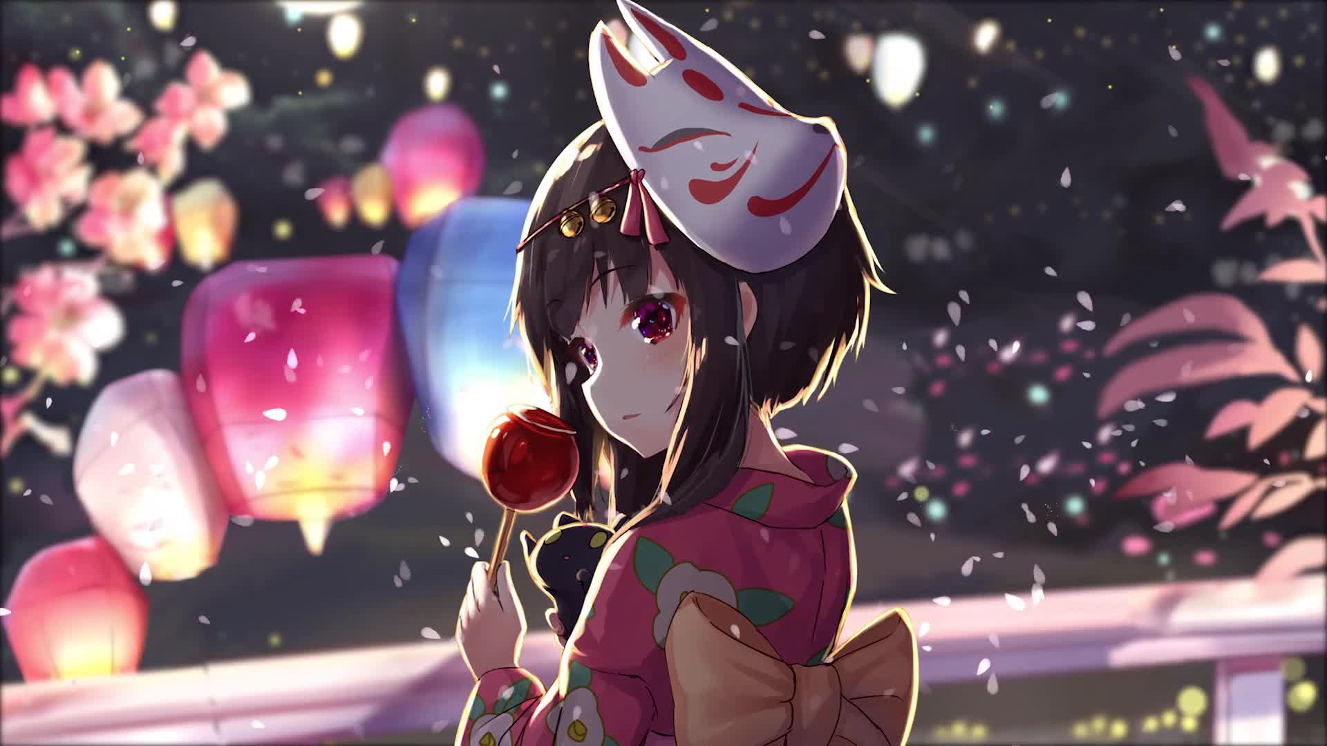 Megumin Arch Wizard 60FPS Anime LIve Wallpaper