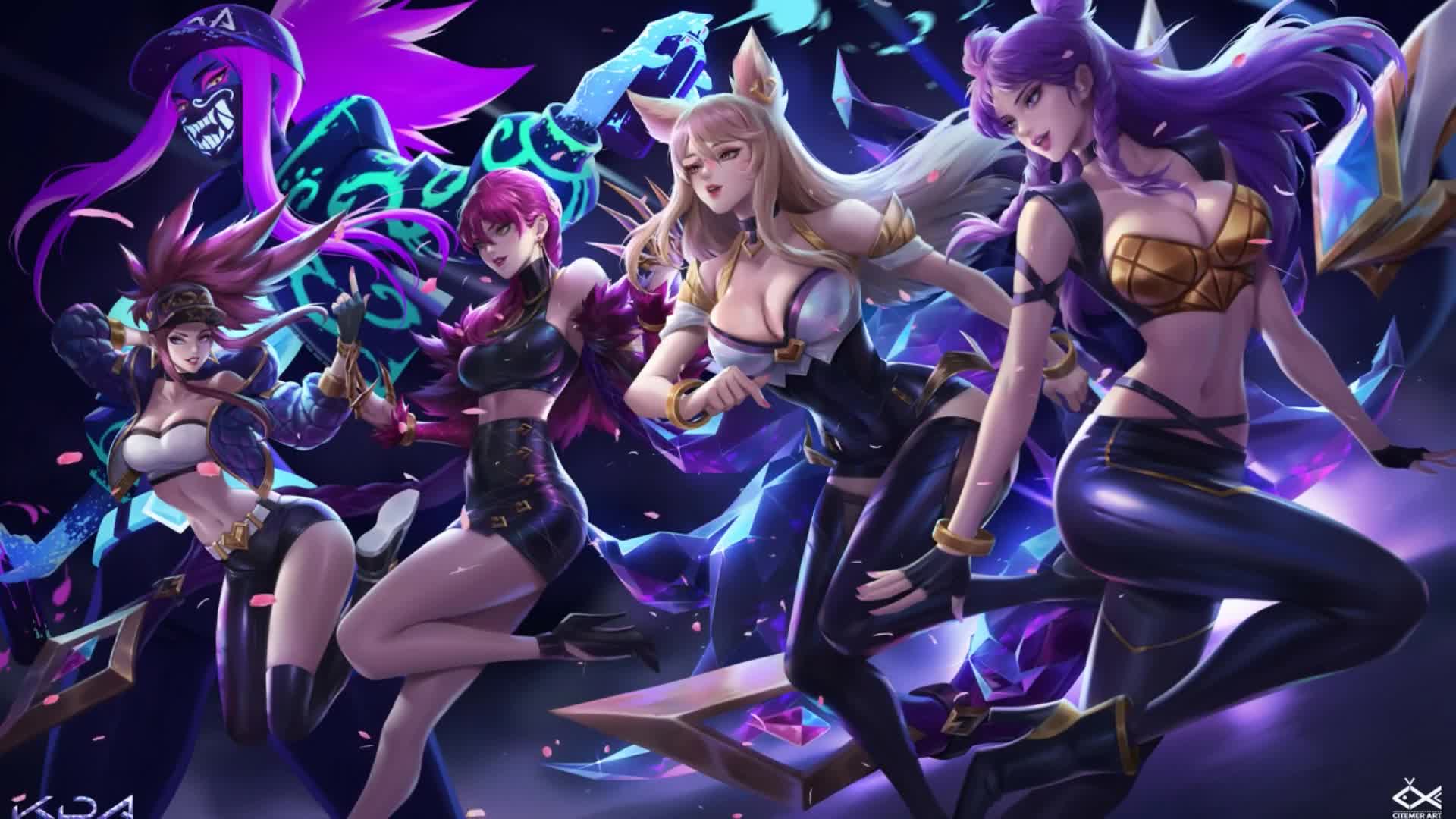 KDA Girls League Of Legends Live Wallpaper
