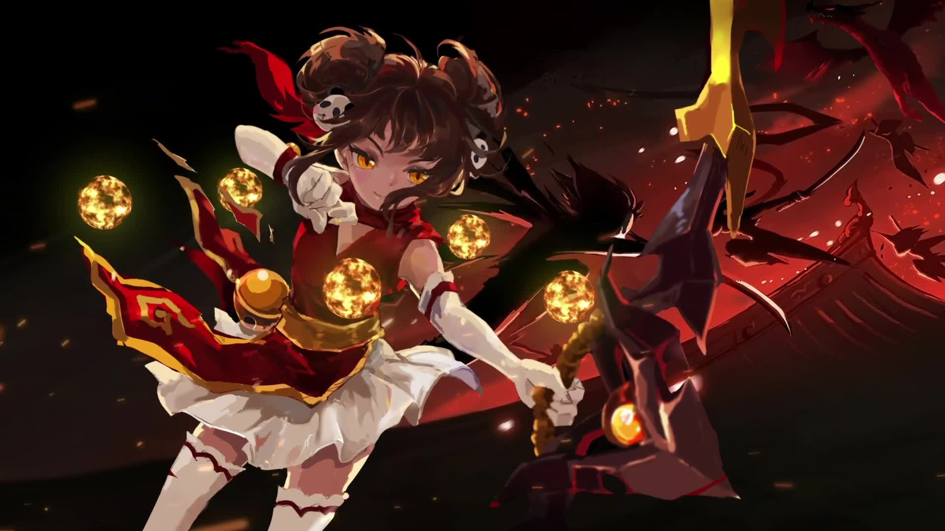 Anime Cute Girl wih Arrow Live Wallpaper