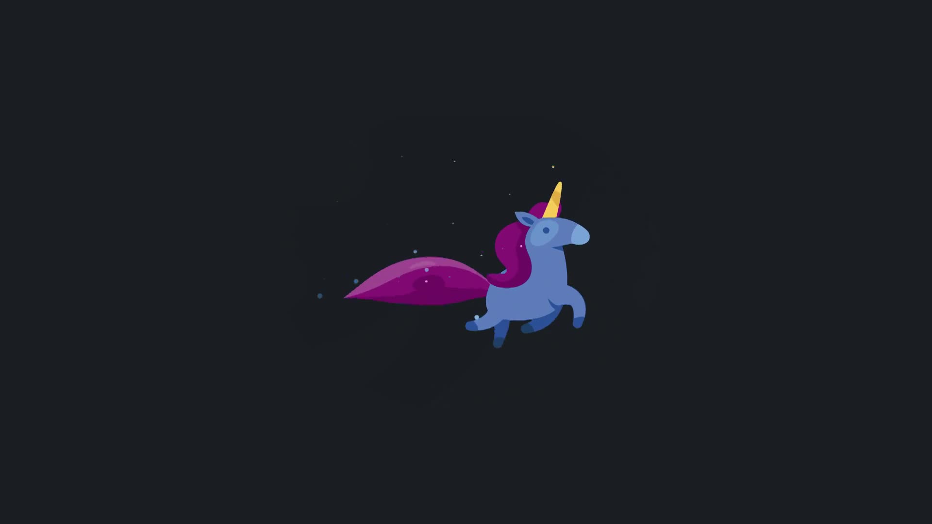 Cute Unicorn Animated Desktop