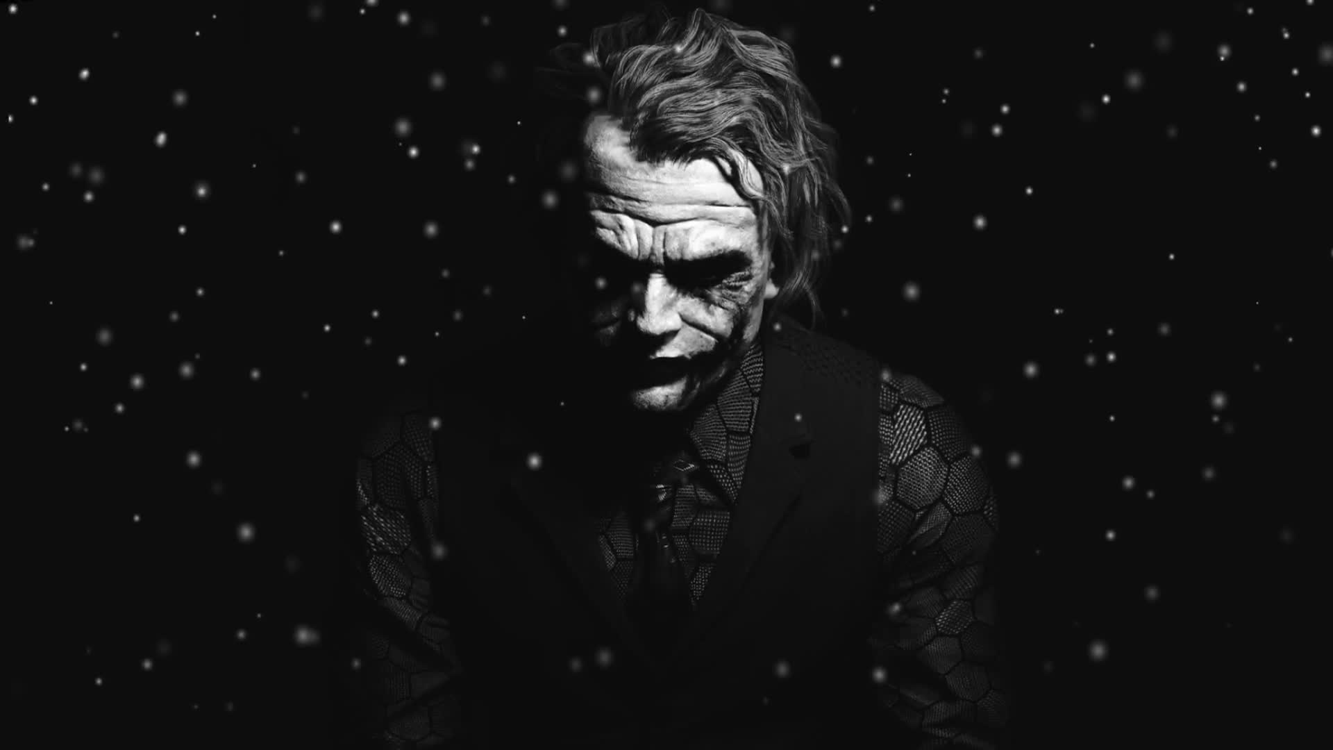 Joker Black White Live Windows Wallpaper