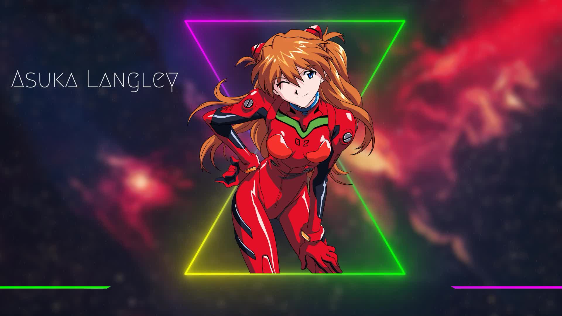 Anime Asuka Langley Universe Rgb Hd Live Wallpaper