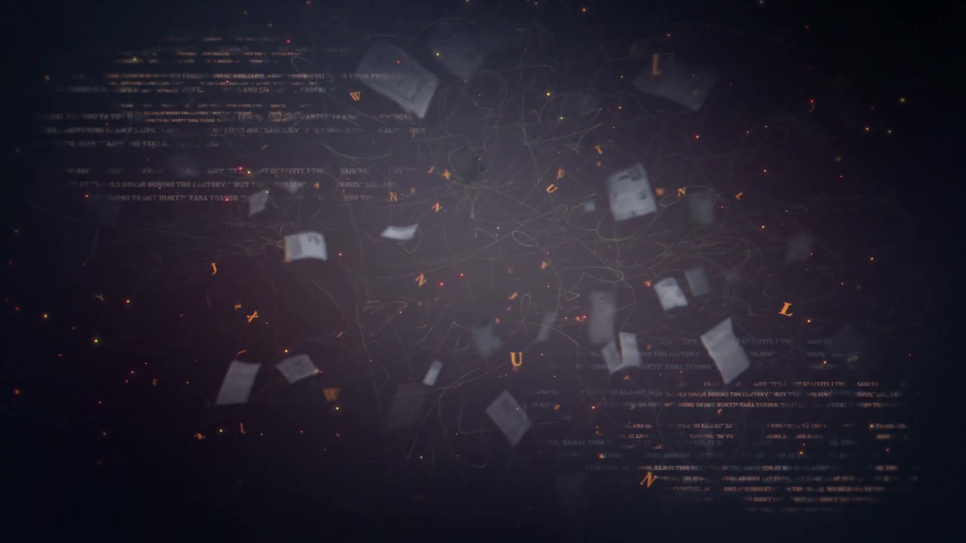 Abstract Flying Pages Animated Wallpaper