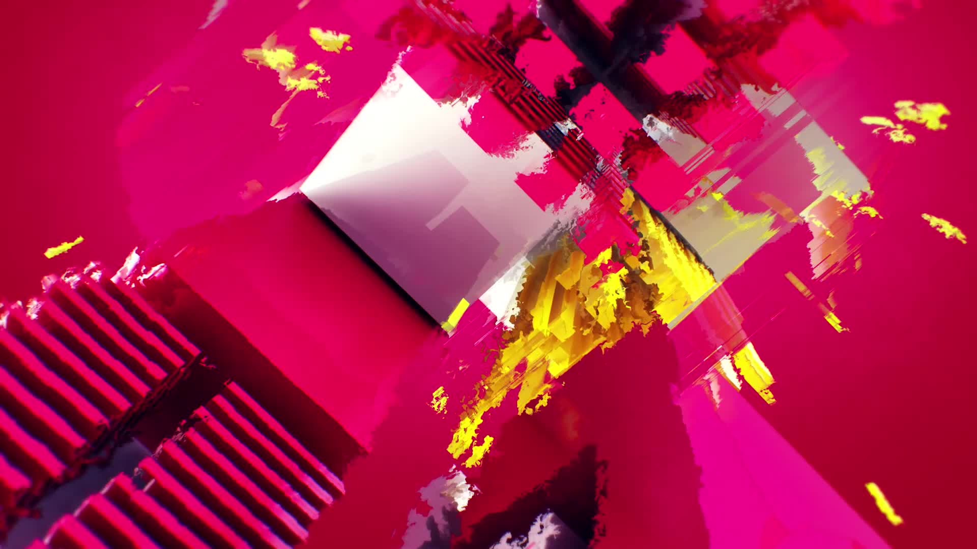 HD Abstract Geometric Multicolor Bright Glitch 3D looped Animation Background Free Footage.cut_