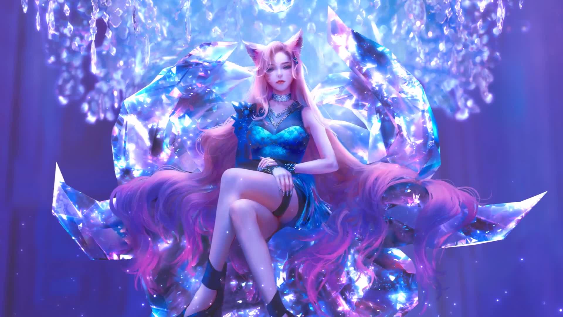 KDA Virtual K pop Girl Group Live Wallpaper