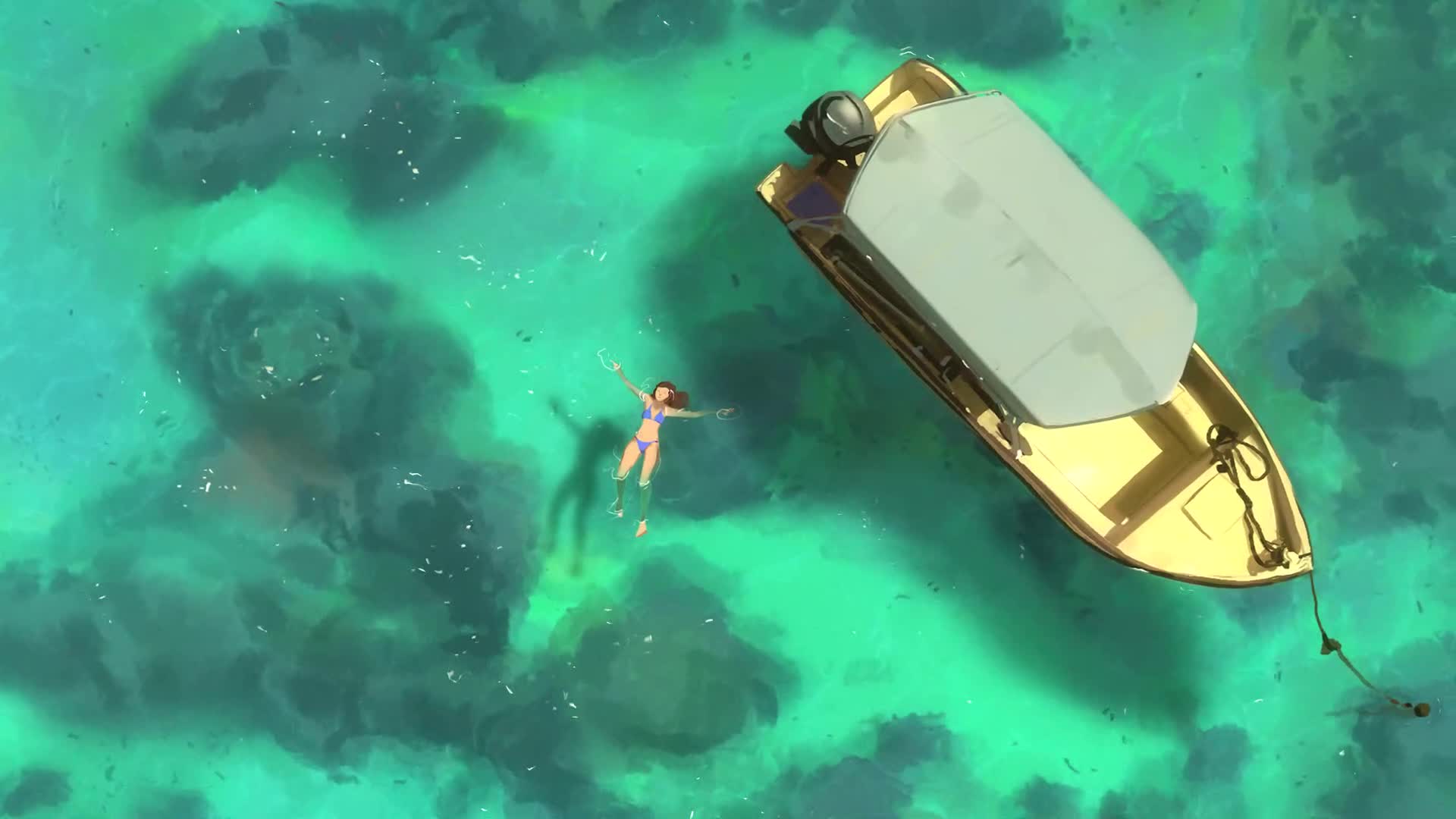 Leisurely backstroke summer 夏日仰泳 Animated Wallpaper