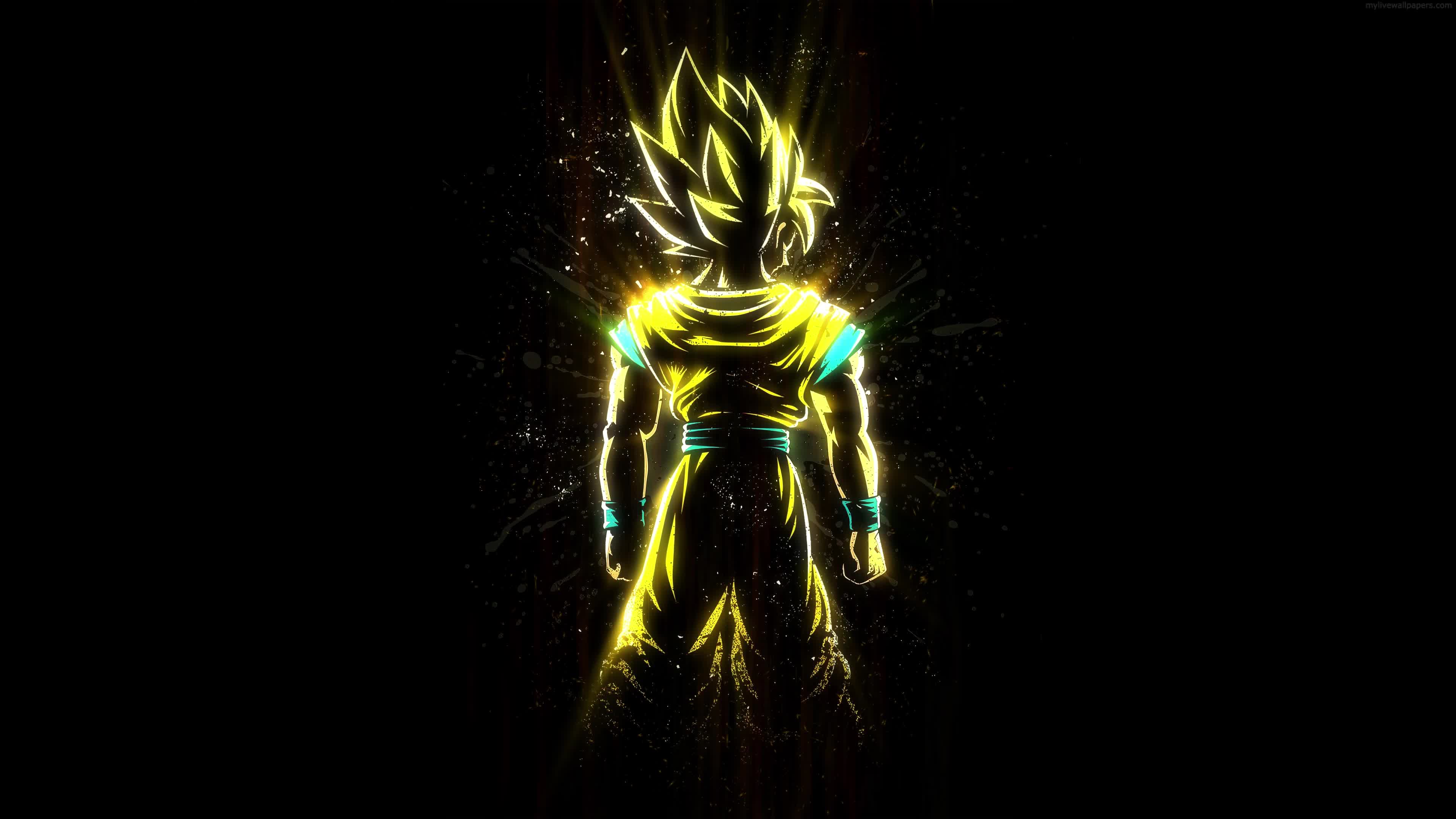 Anime Goku SSJ2 Dragon Ball Z 4K Live Wallpaper
