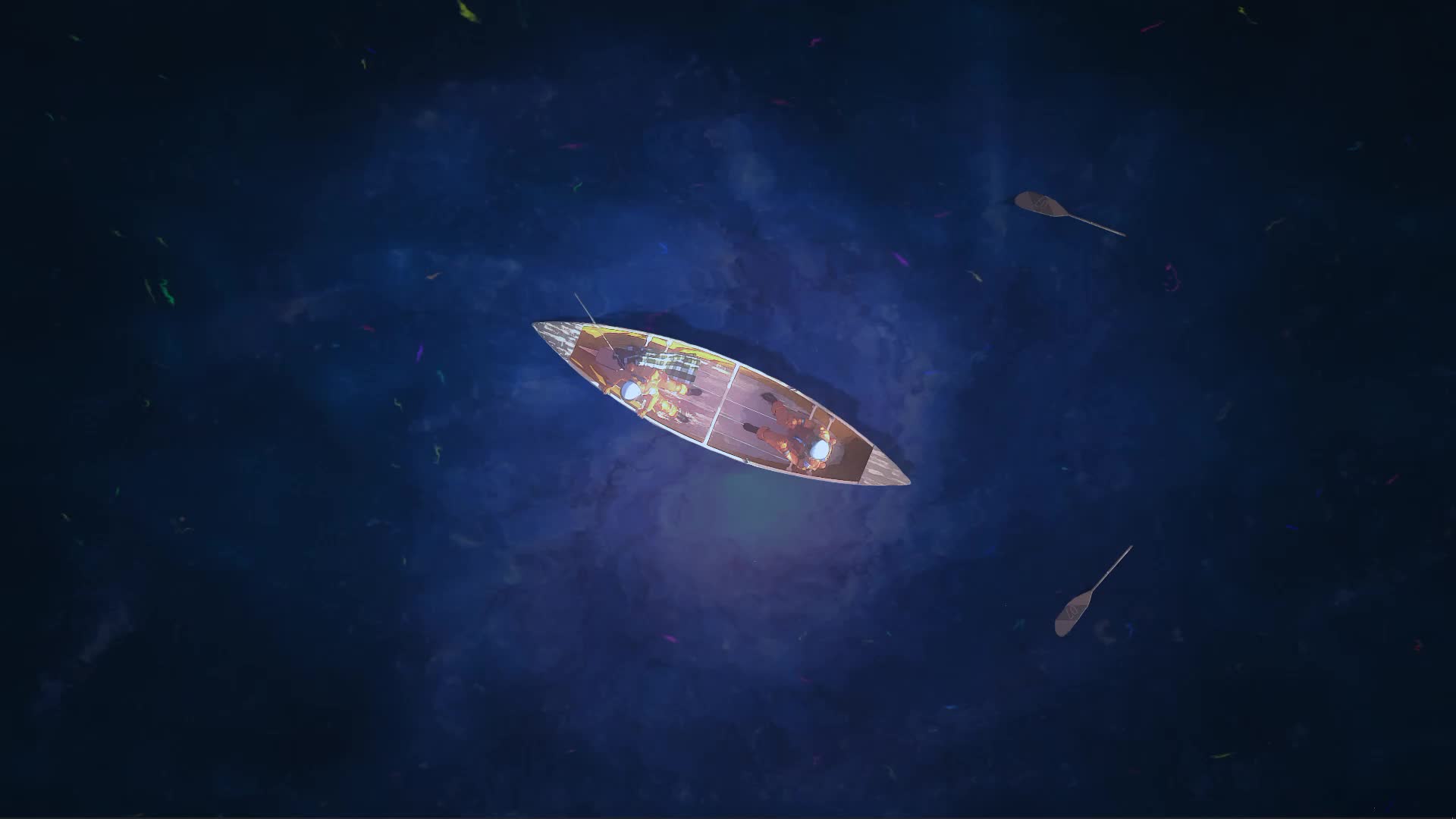 Stranded Astronaus in Boat Live Wallpaper