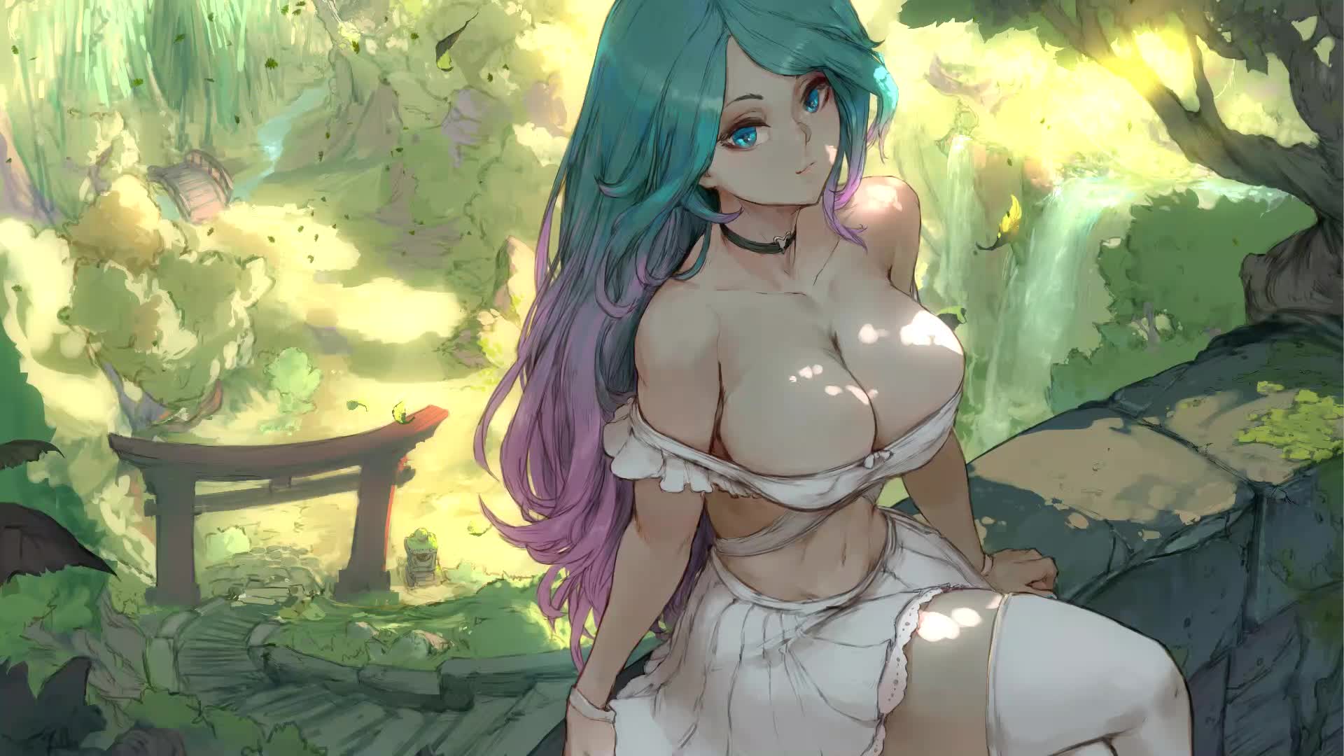 Accompanied By Beauty Girl Live Wallpaper