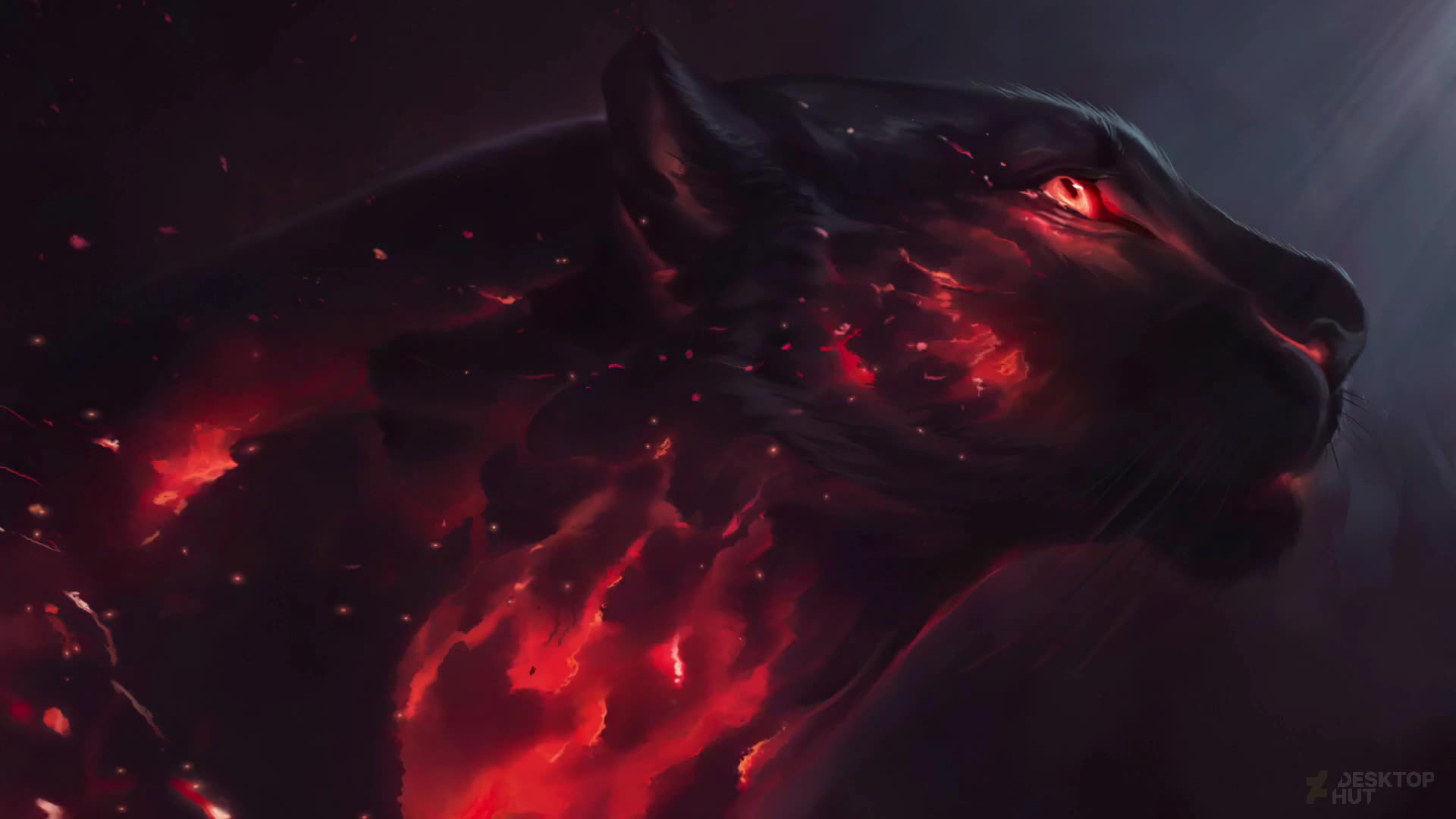 Blazing Panther Animal Live Wallpaper