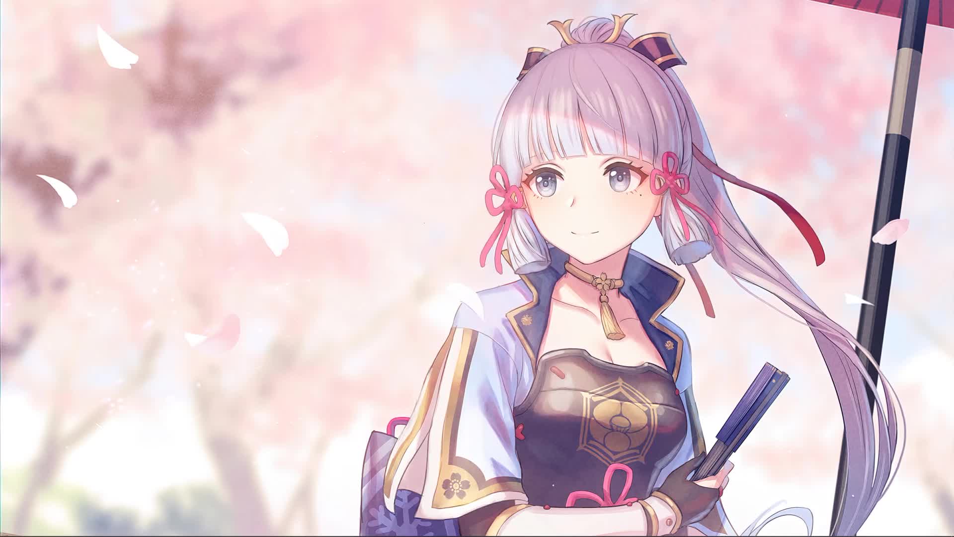 Kamisato Ayaka Genshin Impact Game ANime Live Wallpaper