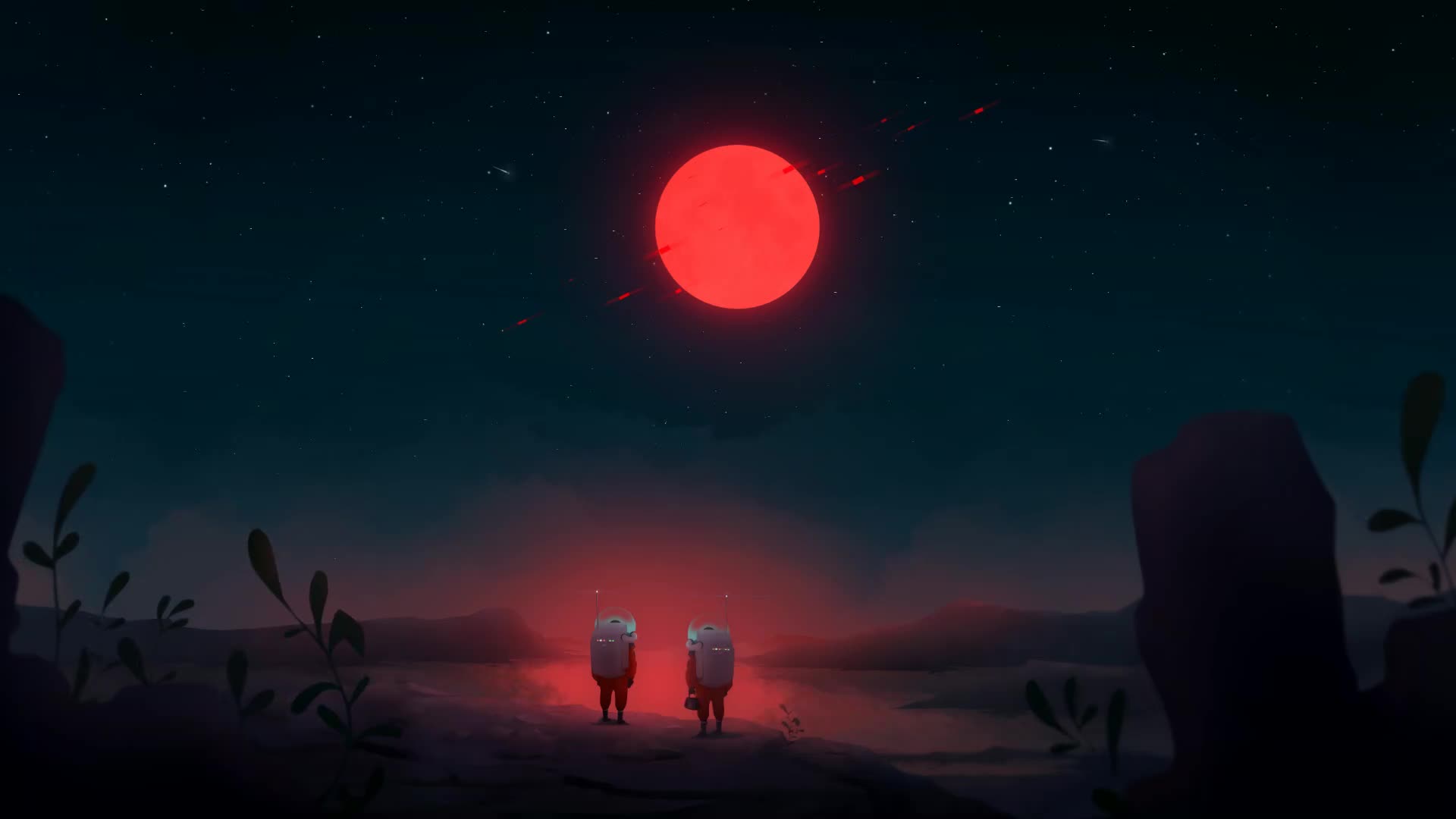 Red Interstellar Space Live Wallpaper