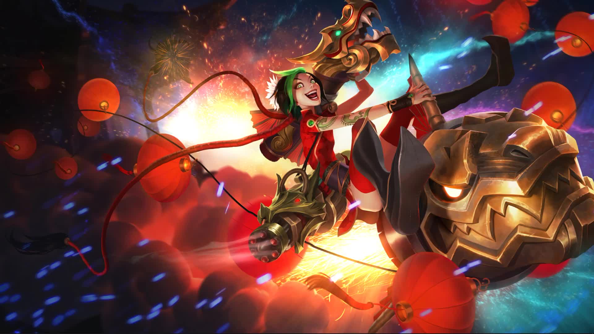 League of Legends Firecracker Jinx Live Wallpaper