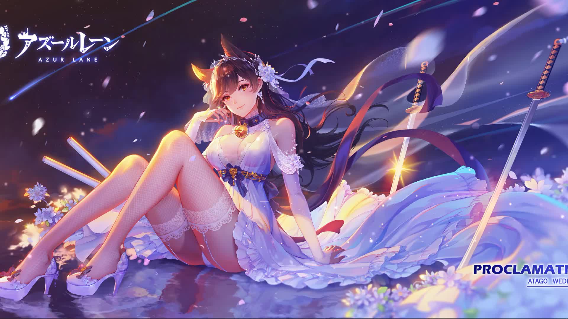 Azur Lane Cute Girl With Dress Anime Live Wallpaper