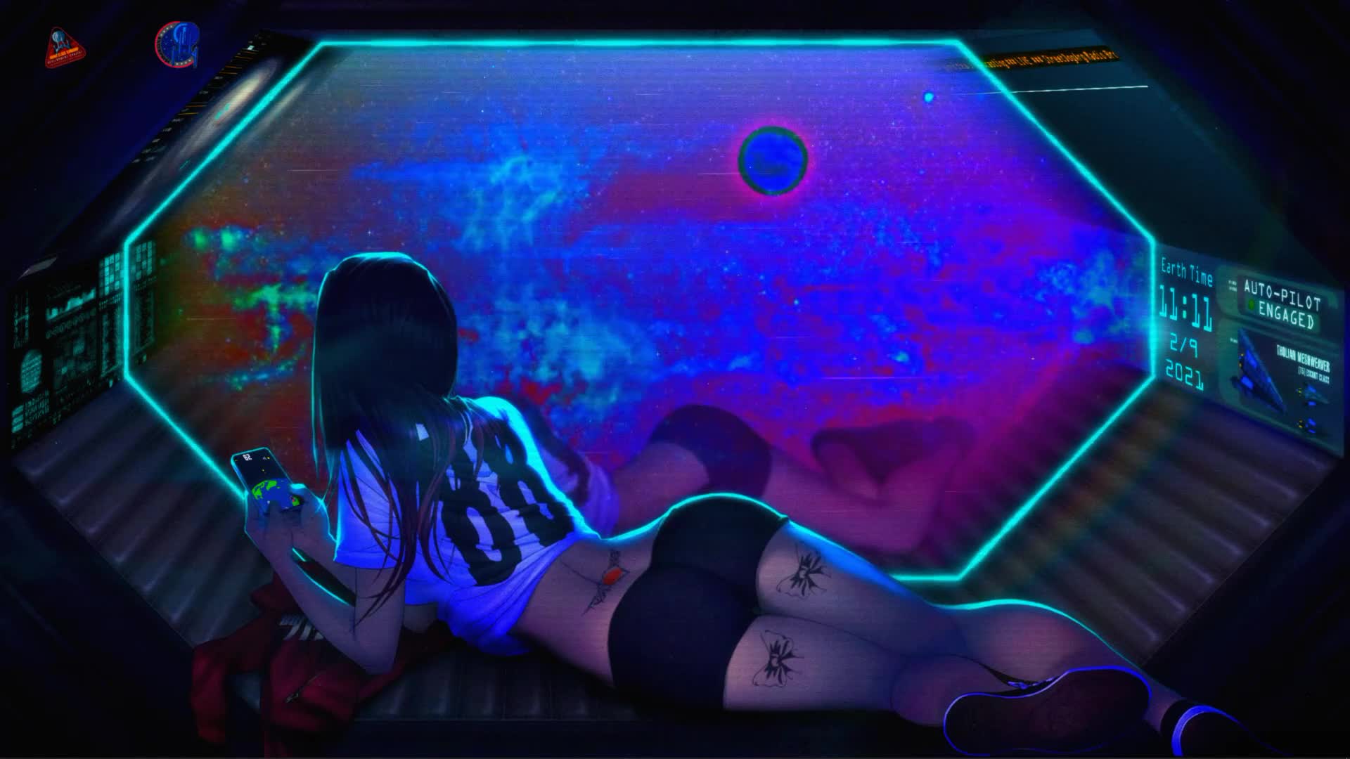 Cosmo Traveler Girl HD Live Wallpaper