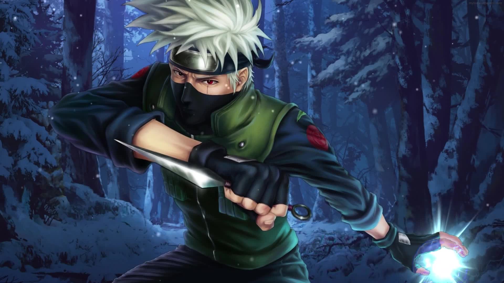 Naruto Anime Kakashi Hatake Electricity Live Wallpaper