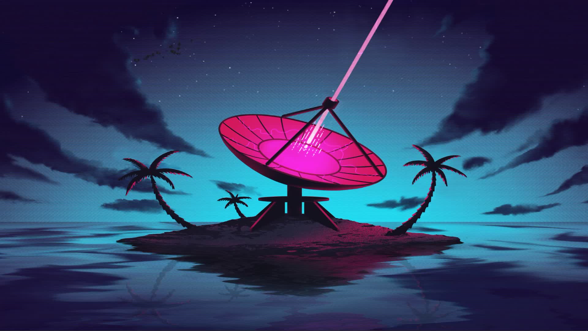 Retro Island HD Live Wallpaper