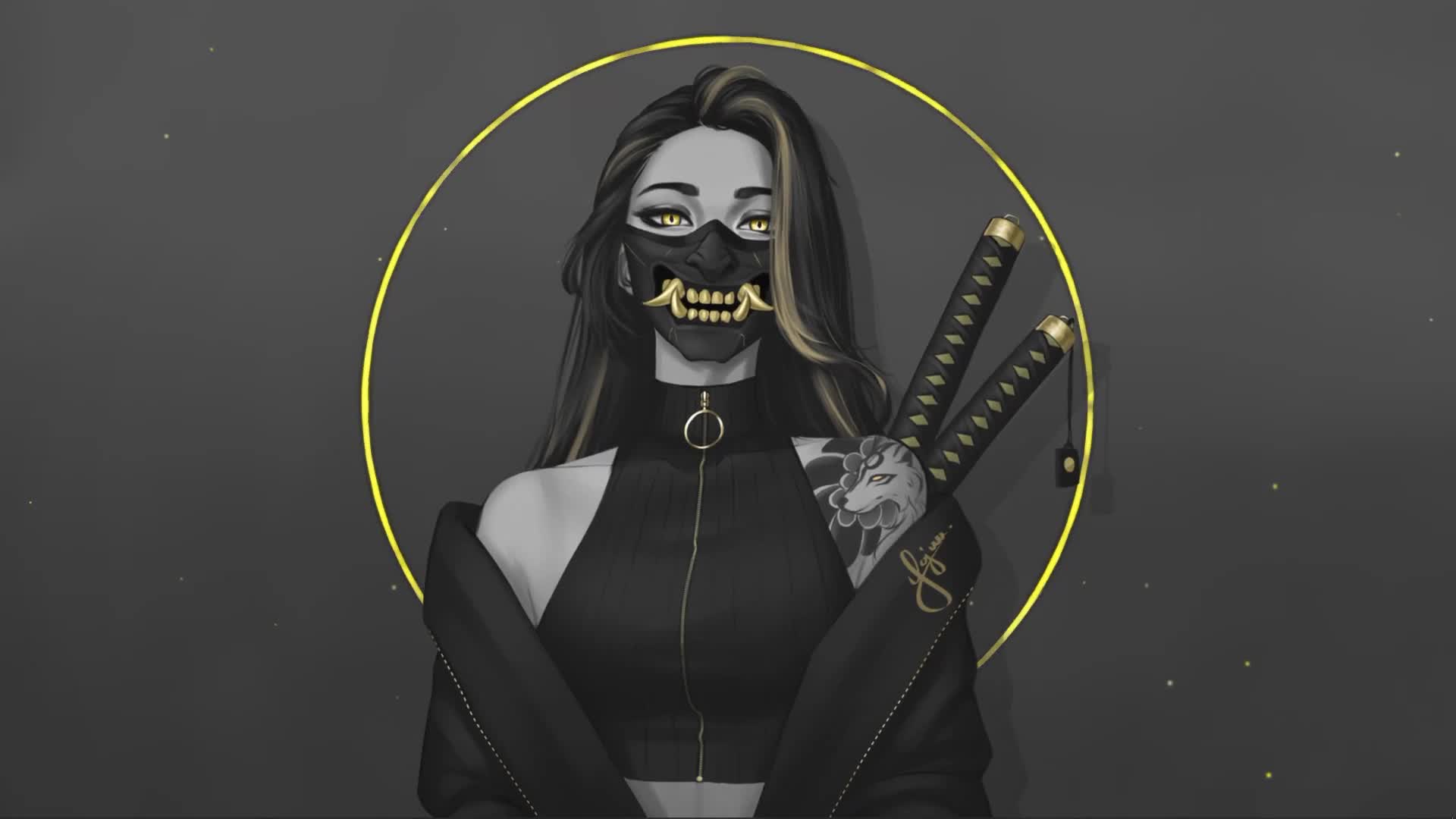 Oni Mask Artwork By Tristan Yajuu Bour Live Wallpaper