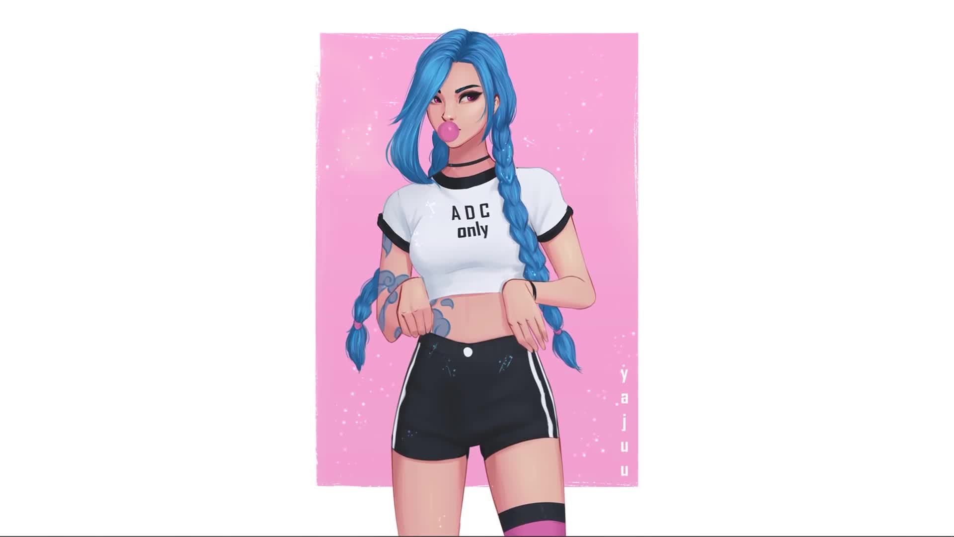 Jinx Waifu League Of Legends Live Wallpaper