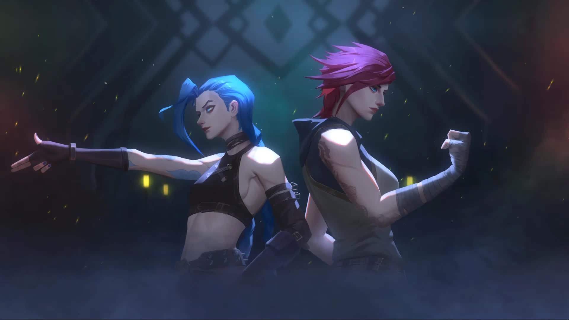 Netflix Jinx And Vi Hd Artwork By Jsyyy League Of Legends Live Wallpaper