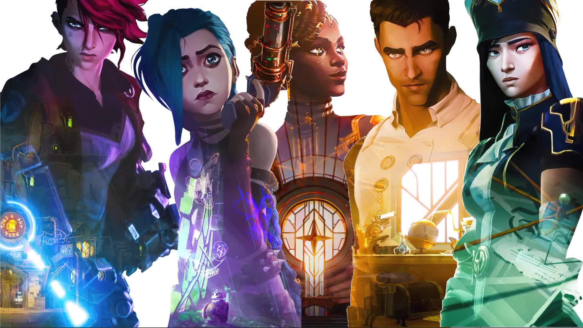 Arcane Neflix Series Characters Live Wallpaper