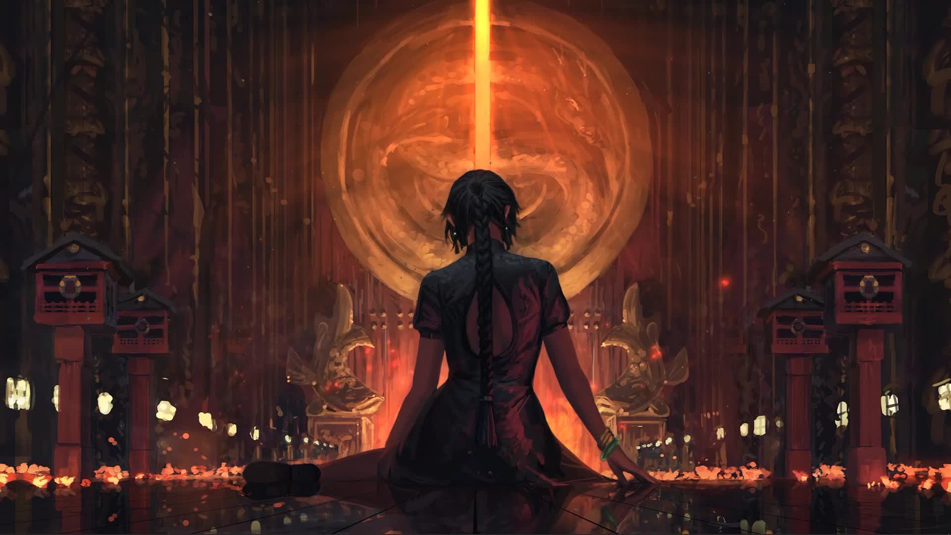 Girl Divine Calamity Live Wallpaper