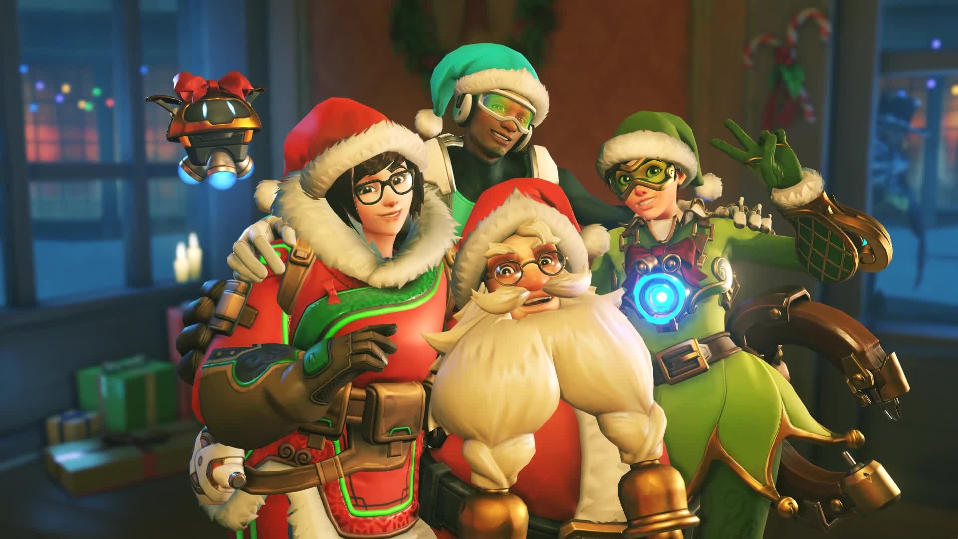 Overwatch Merry Christmas Live Wallpaper